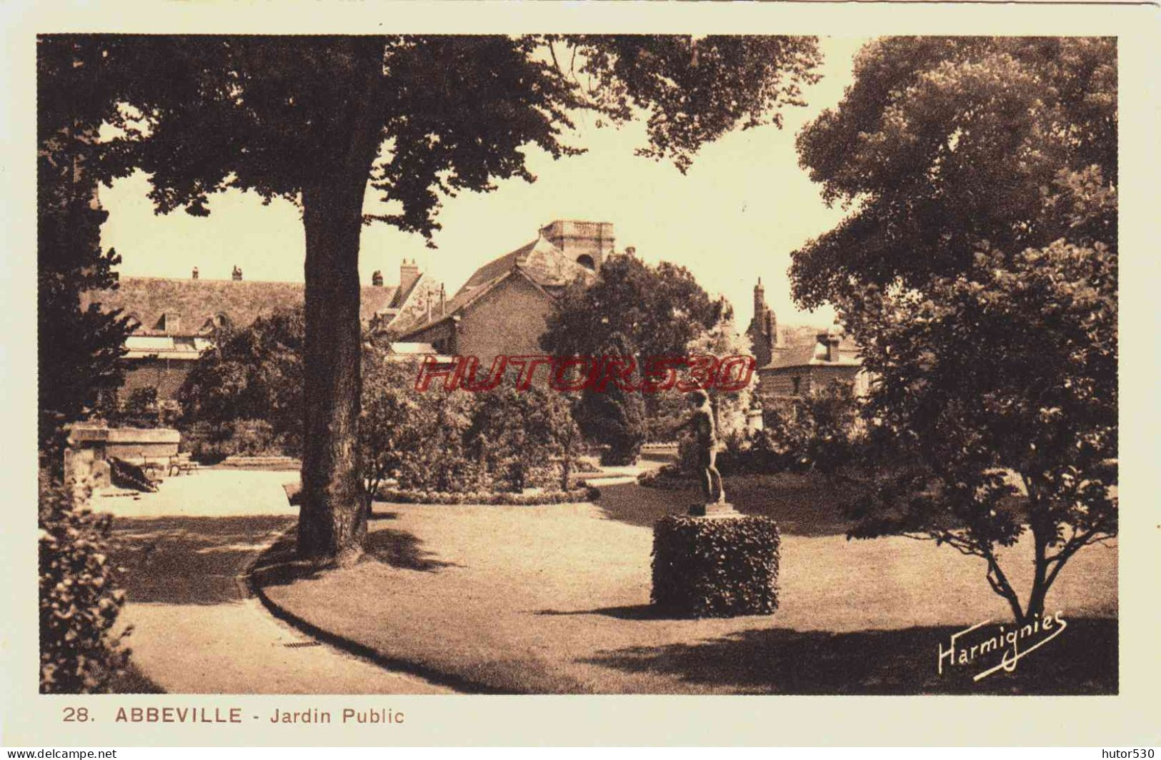 CPA ABBEVILLE - SOMME - JARDIN PUBLIC - Abbeville