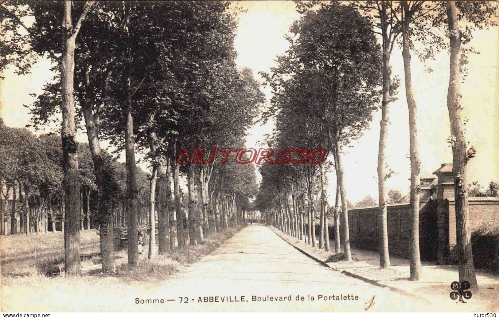 CPA ABBEVILLE - SOMME - BOULEVARD DE LA PORTALETTE - Abbeville