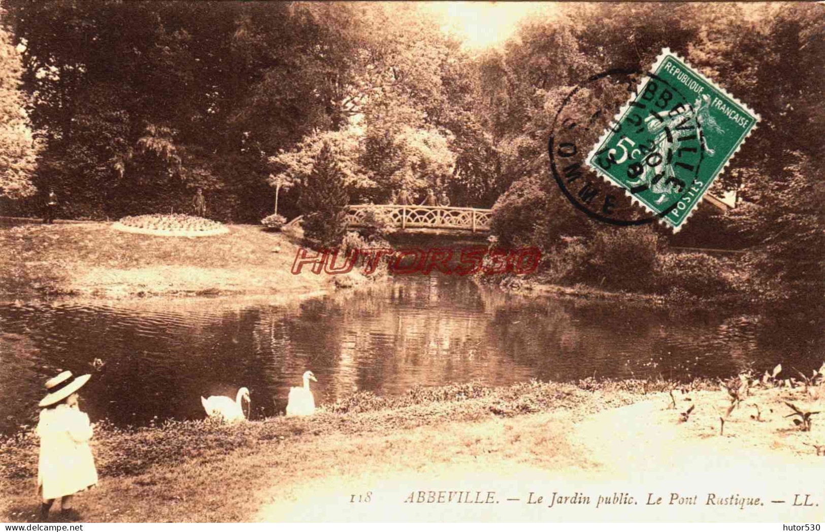 CPA ABBEVILLE - SOMME - LE JARDIN PUBLIC - Abbeville