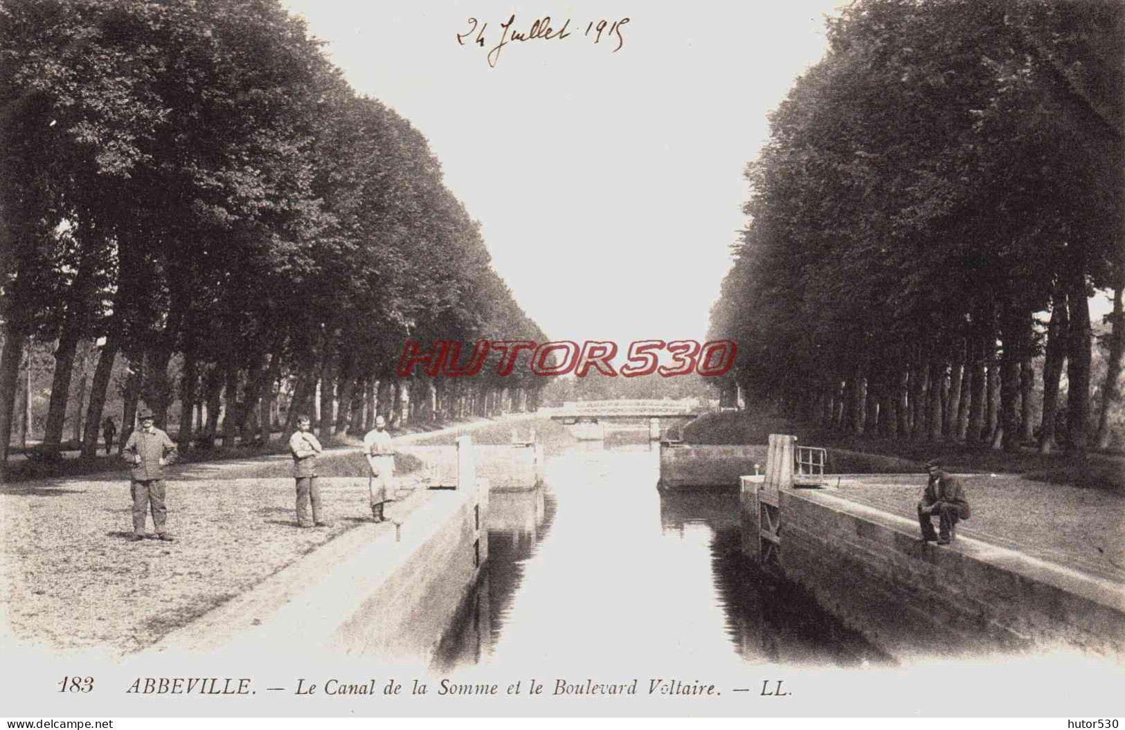 CPA ABBEVILLE - SOMME - LE CANAL - Abbeville