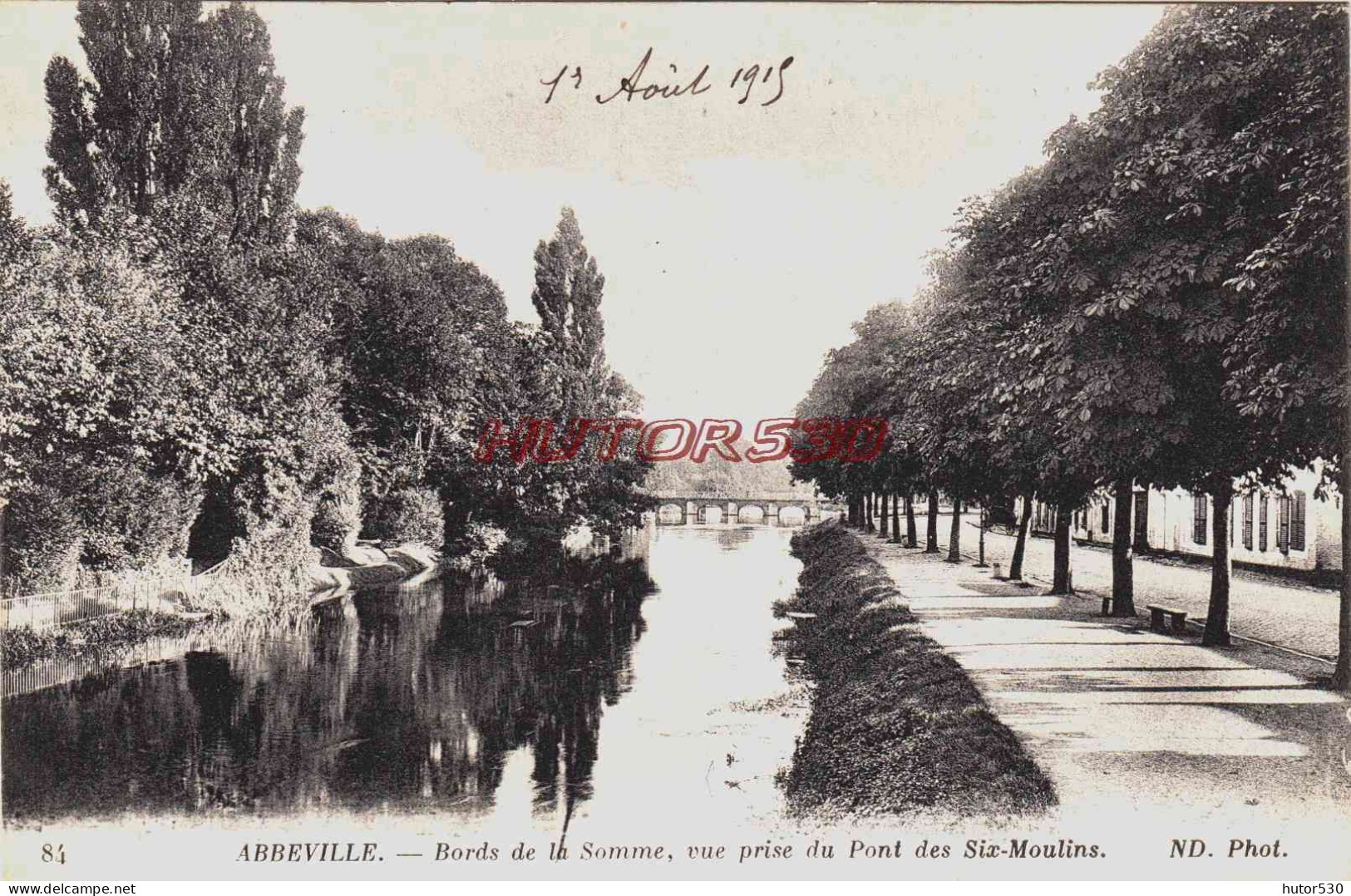 CPA ABBEVILLE - SOMME - VUE DU PONT DES 6 MOULINS - Abbeville