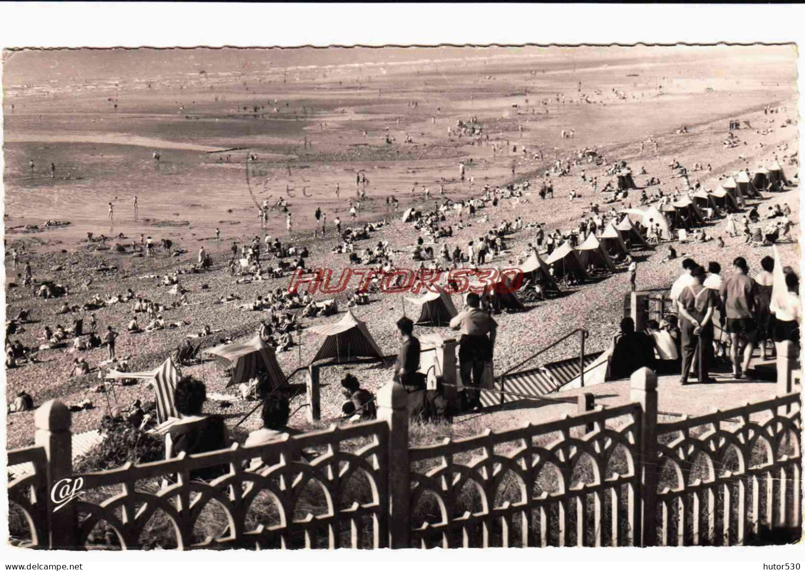 CPSM ONIVAL - SOMME - LA PLAGE A MARAIS BASSE - Onival