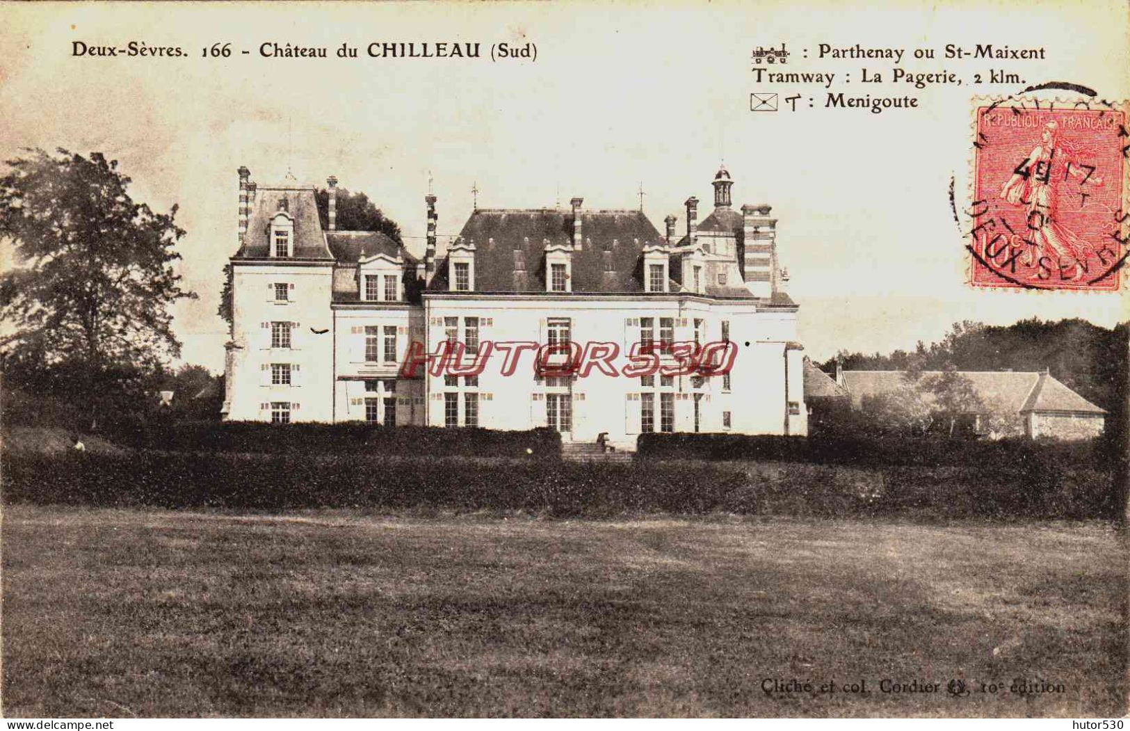 CPA PARTHENAY - DEUX SEVRES - CHATEAU DU CHILLEAU - Parthenay