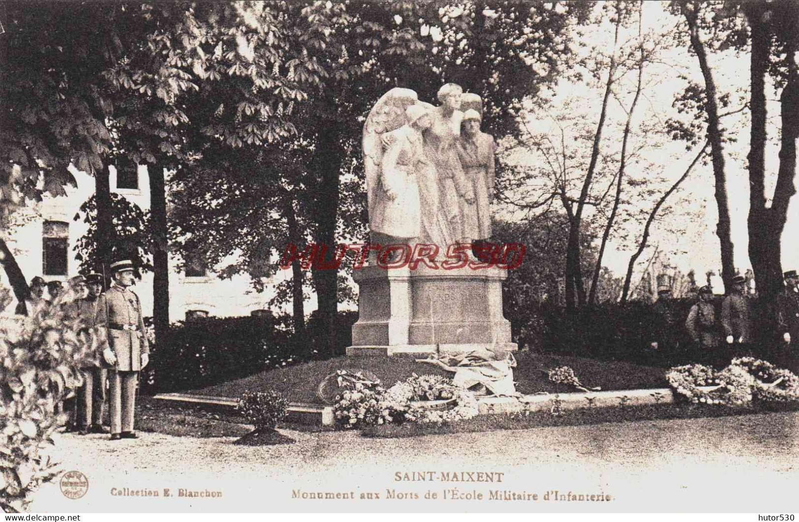 CPA SAINT MAXENT - DEUX SEVRES - LE MONUMENT AUX MORTS DE L'ECOLE MILITAIRE - Saint Maixent L'Ecole