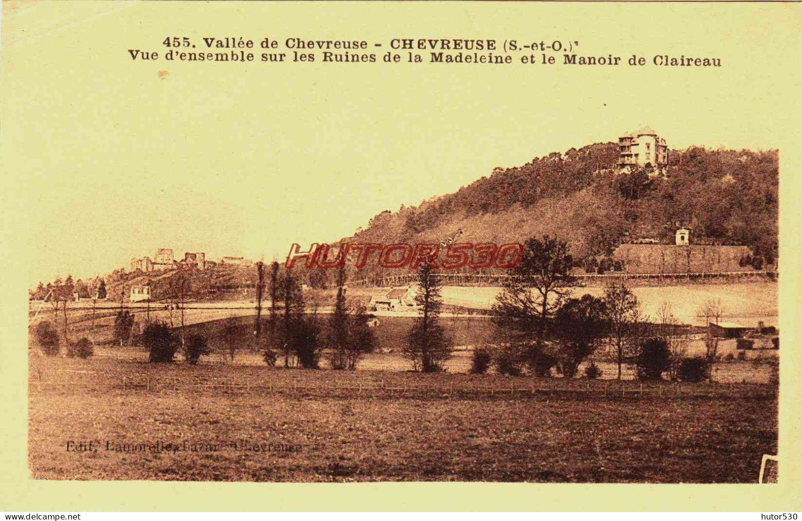 CPA CHEVREUSE - YVELINES - VUE D'ENSEMBLE ET LE MANOIR DE CLAIREAU - Chevreuse