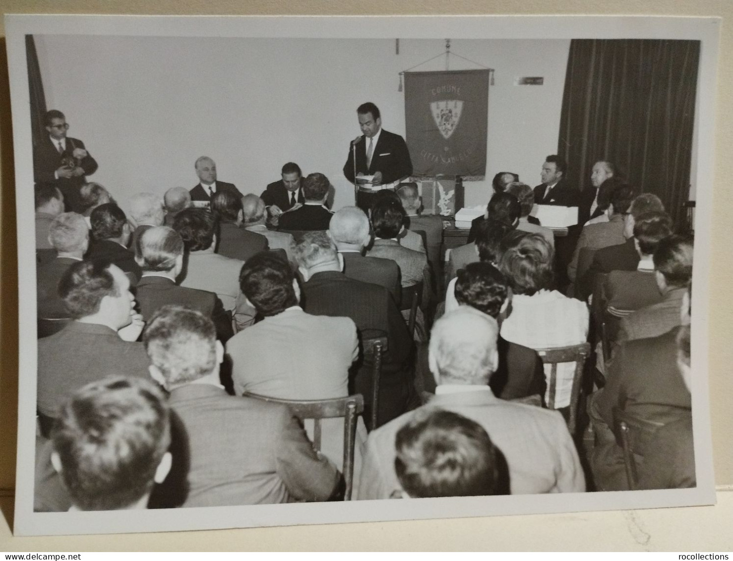 Italia Foto CITTA' SANT'ANGELO (Pescara) Autorità Ministro Natali Inaugurazioni Festeggiamenti 1970. Da Identificare - Europa