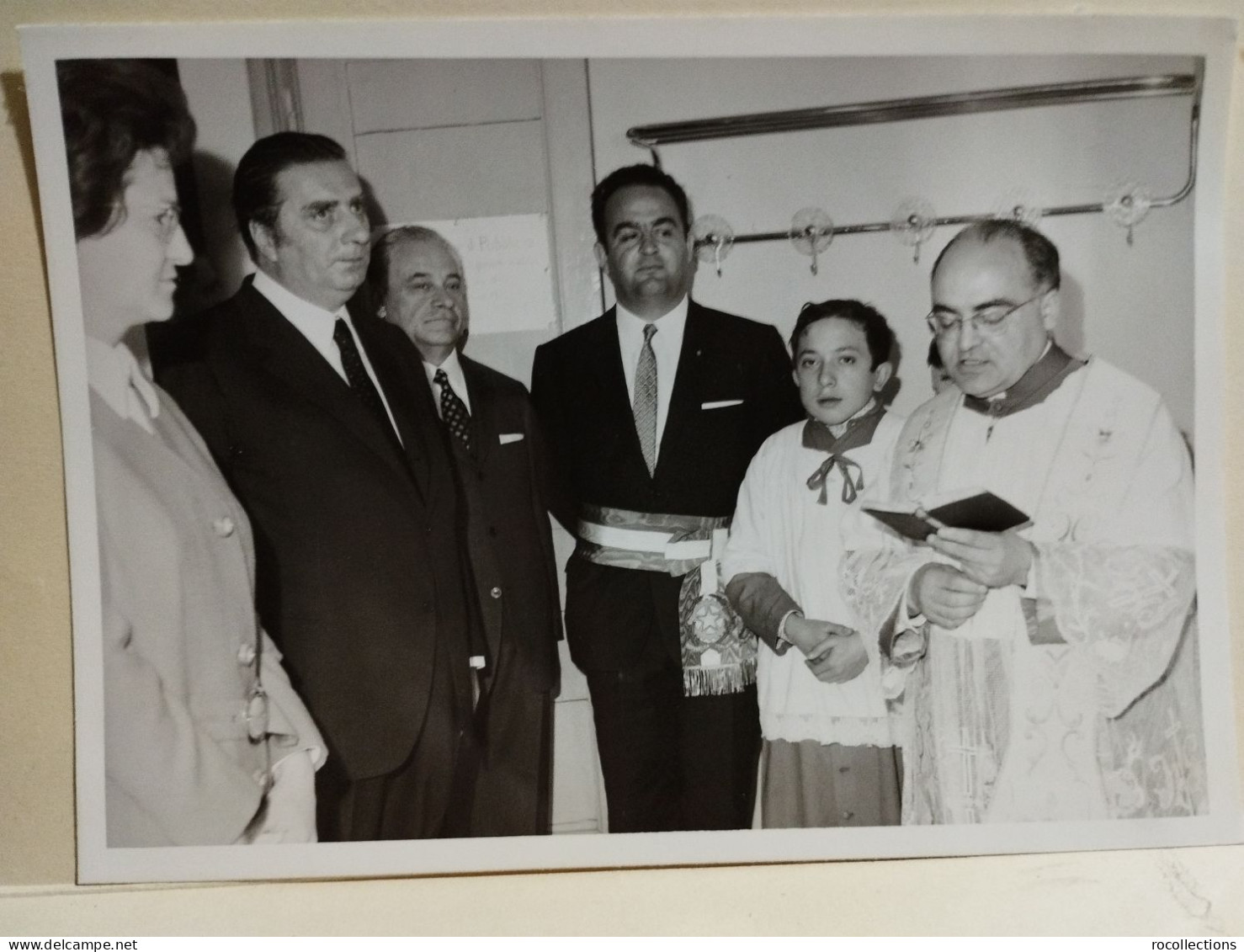 Italia Foto CITTA' SANT'ANGELO (Pescara) Autorità Ministro Natali Inaugurazioni Festeggiamenti 1970. Da Identificare - Europe