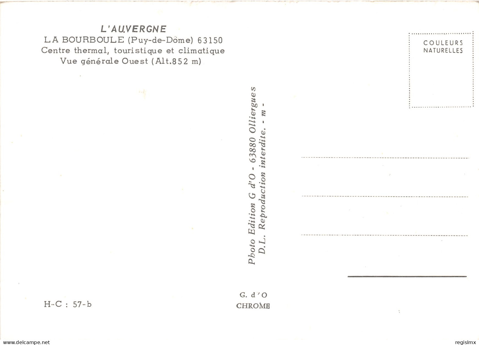 63-LA BOURBOULE-N°1022-B/0093 - La Bourboule