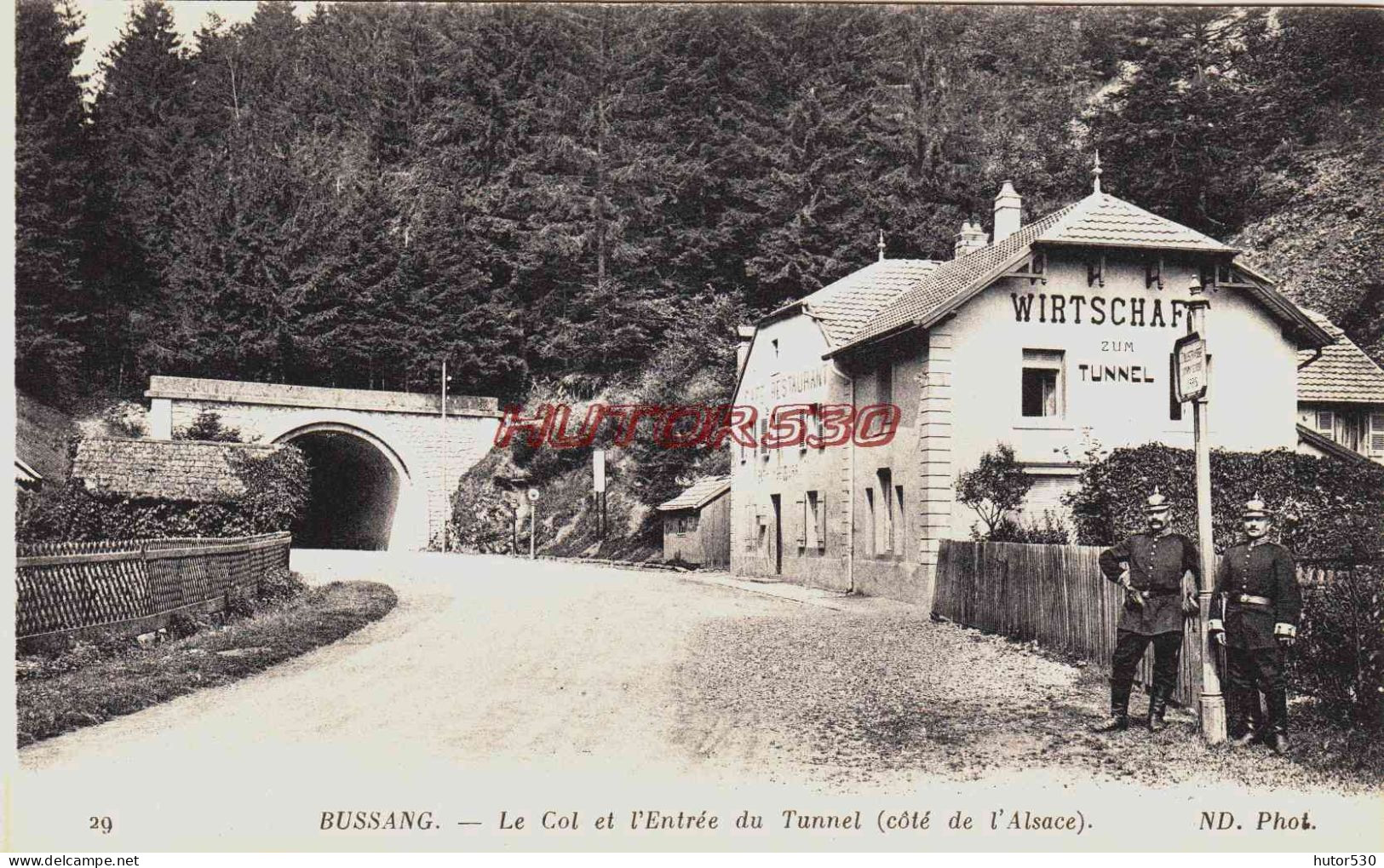 CPA BUSSANG - VOSGES - LE COL ET L'ENTREE DU TUNNEL - Bussang