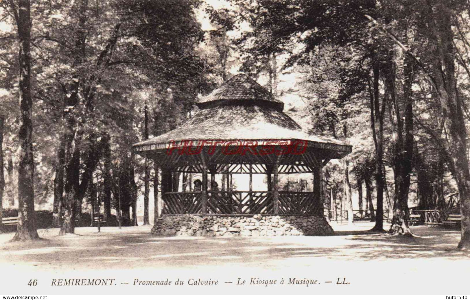 CPA REMIREMONT - VOSGES - LE KIOSQUE A MUSIQUE - Remiremont