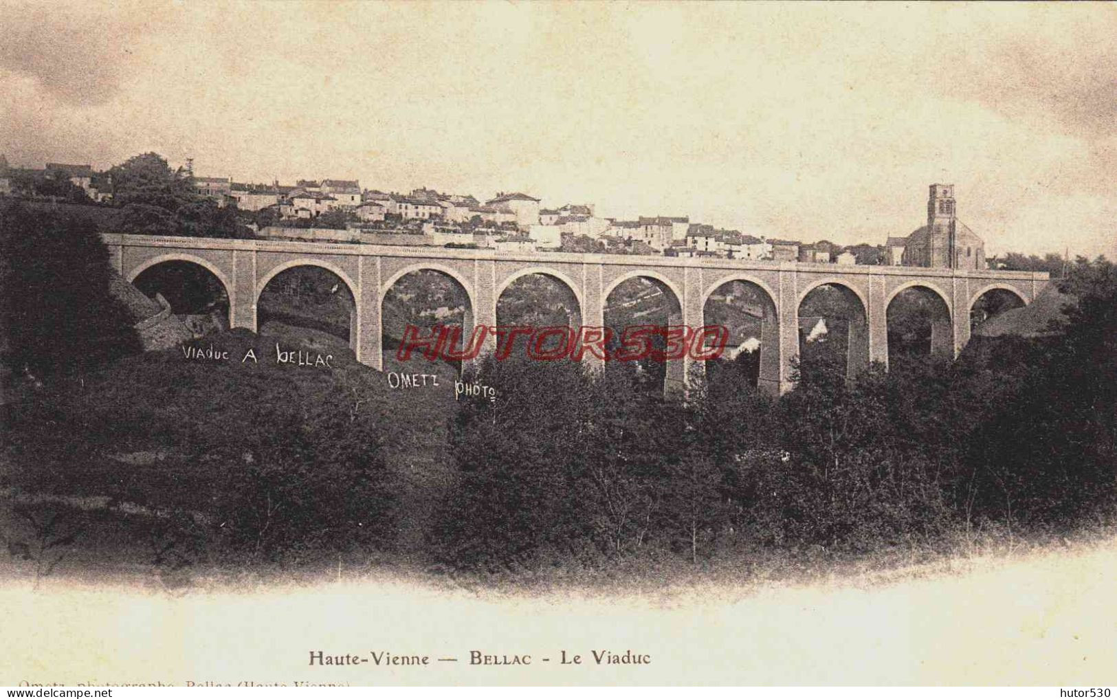 CPA BELLAC - HAUTE VIENNE - LE VIADUC - Bellac