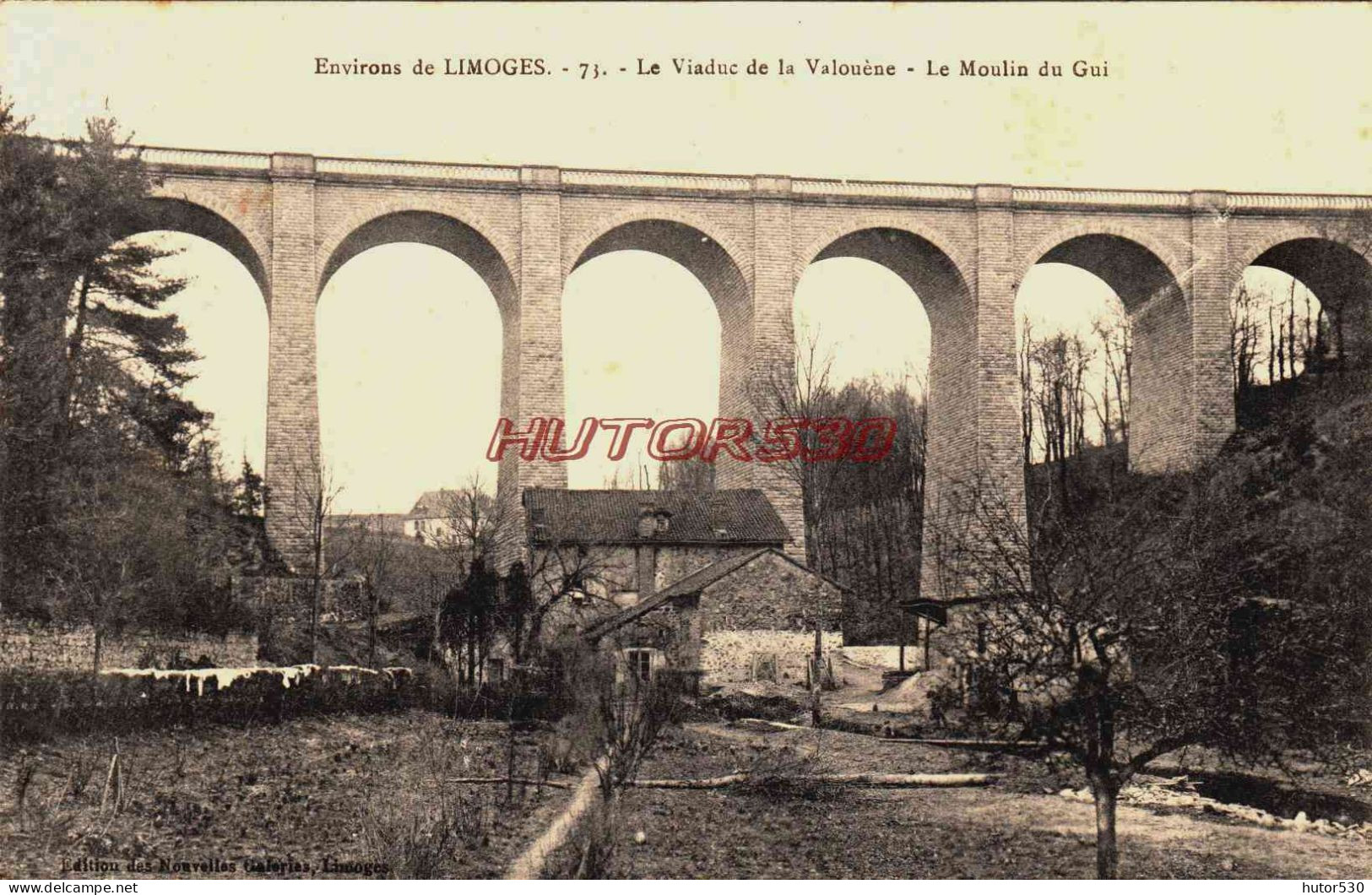 CPA VIADUC DE VALOUENE - HAUTE VIENNE - MOULIN DU GUI - Sonstige & Ohne Zuordnung