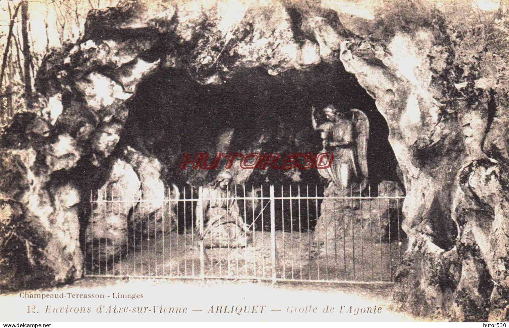 CPA ARLIQUET - HAUTE VIENNE - GROTTE DE L'AGONIE - Sonstige & Ohne Zuordnung