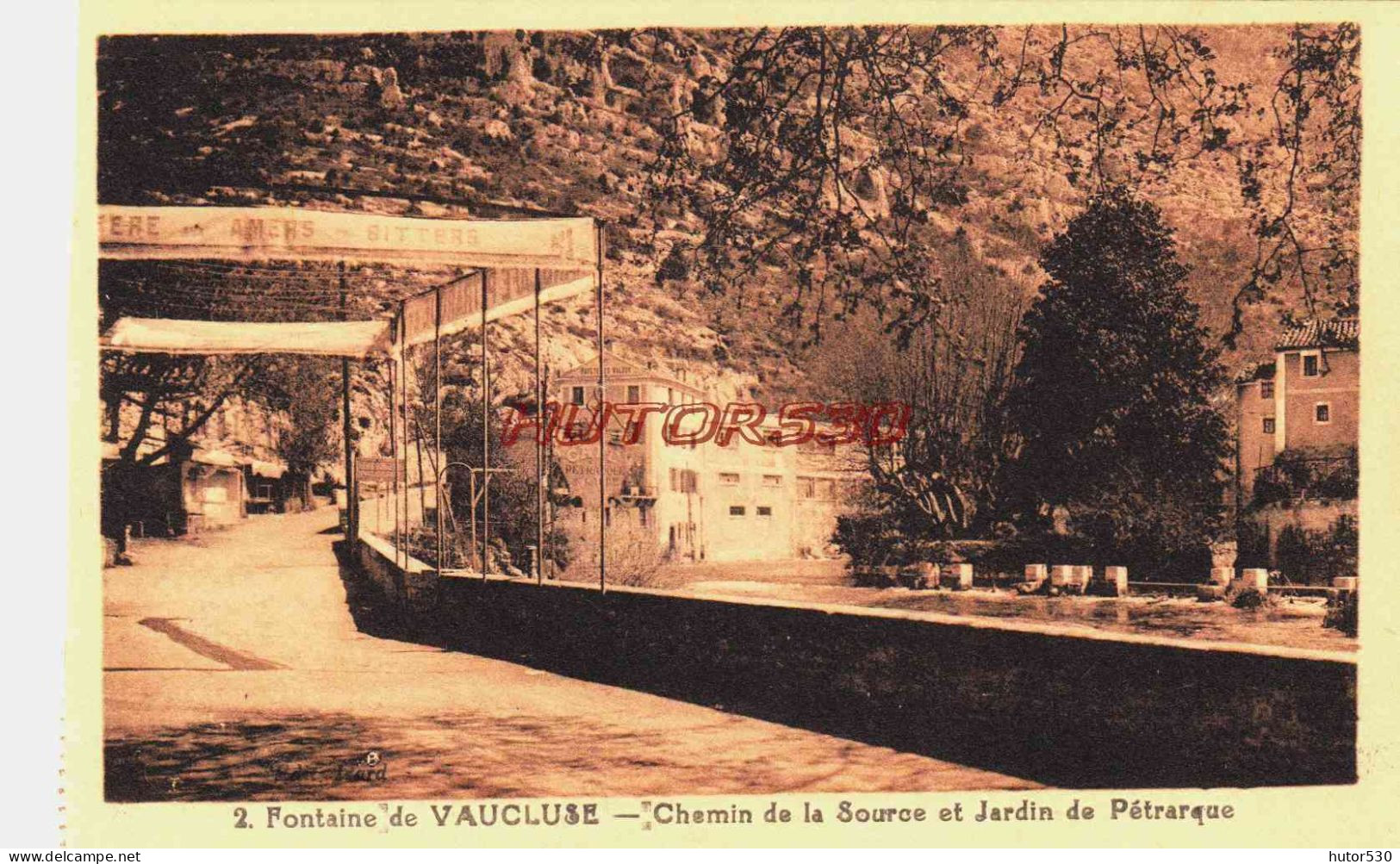 CPA FONTAINE DE VAUCLUSE - VAUCLUSE - CHEMIN DE LA SOURCE - Other & Unclassified