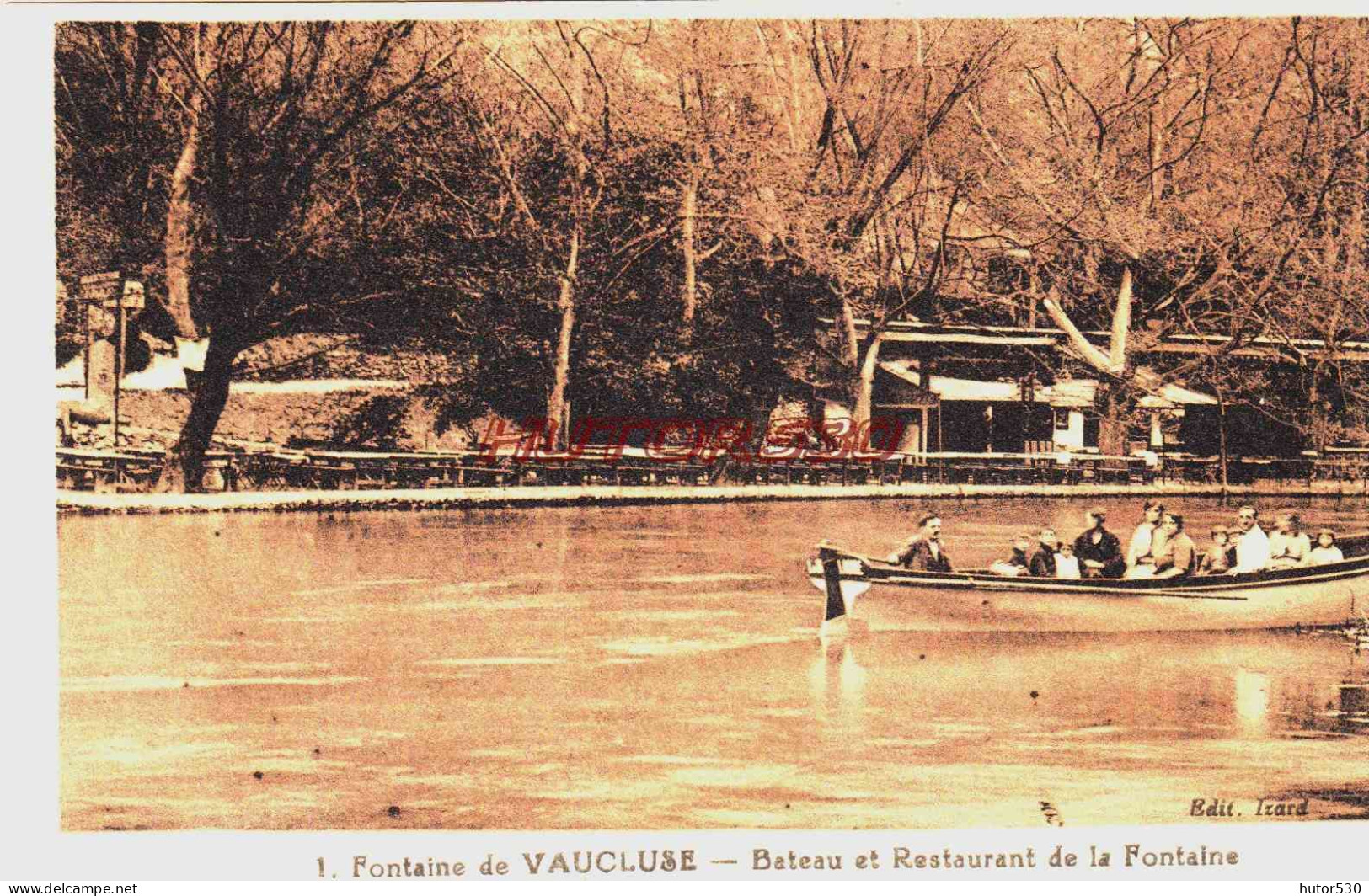 CPA FONTAINE DE VAUCLUSE - VAUCLUSE - RESTAURANT DE LA FONTAINE ET BATEAU - Other & Unclassified