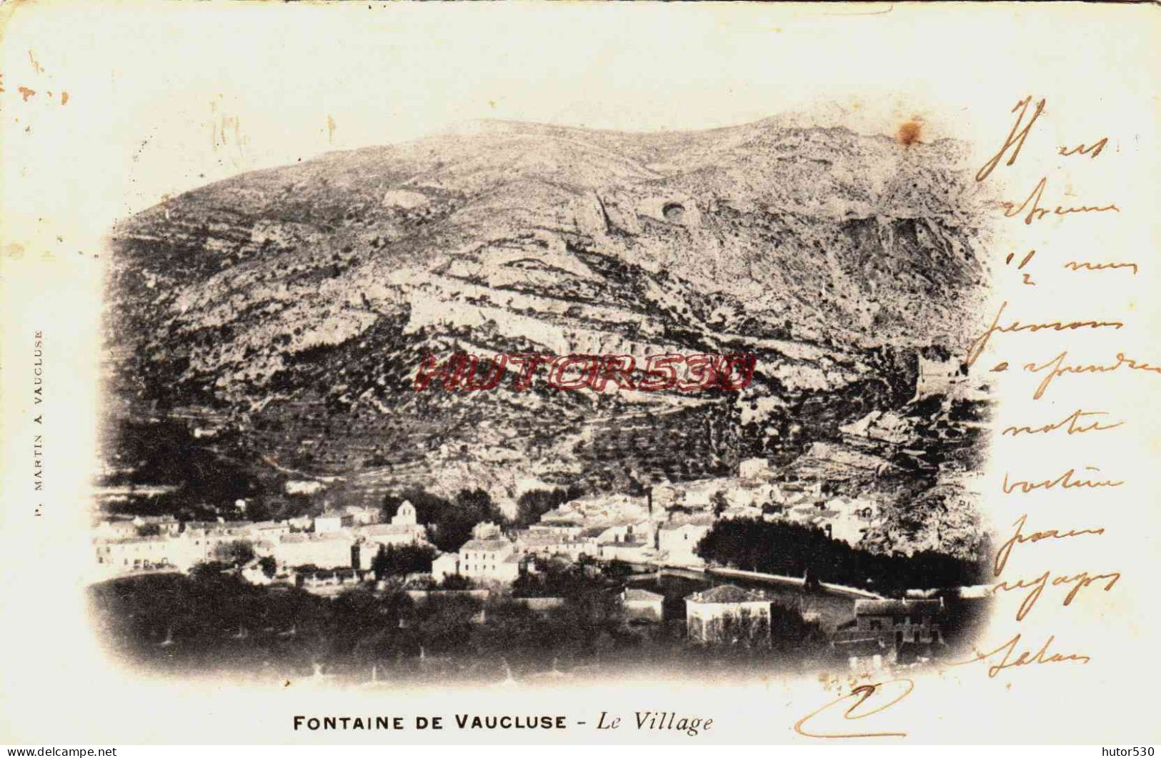 CPA FONTAINE DE VAUCLUSE - VAUCLUSE - LE VILLAGE - Other & Unclassified