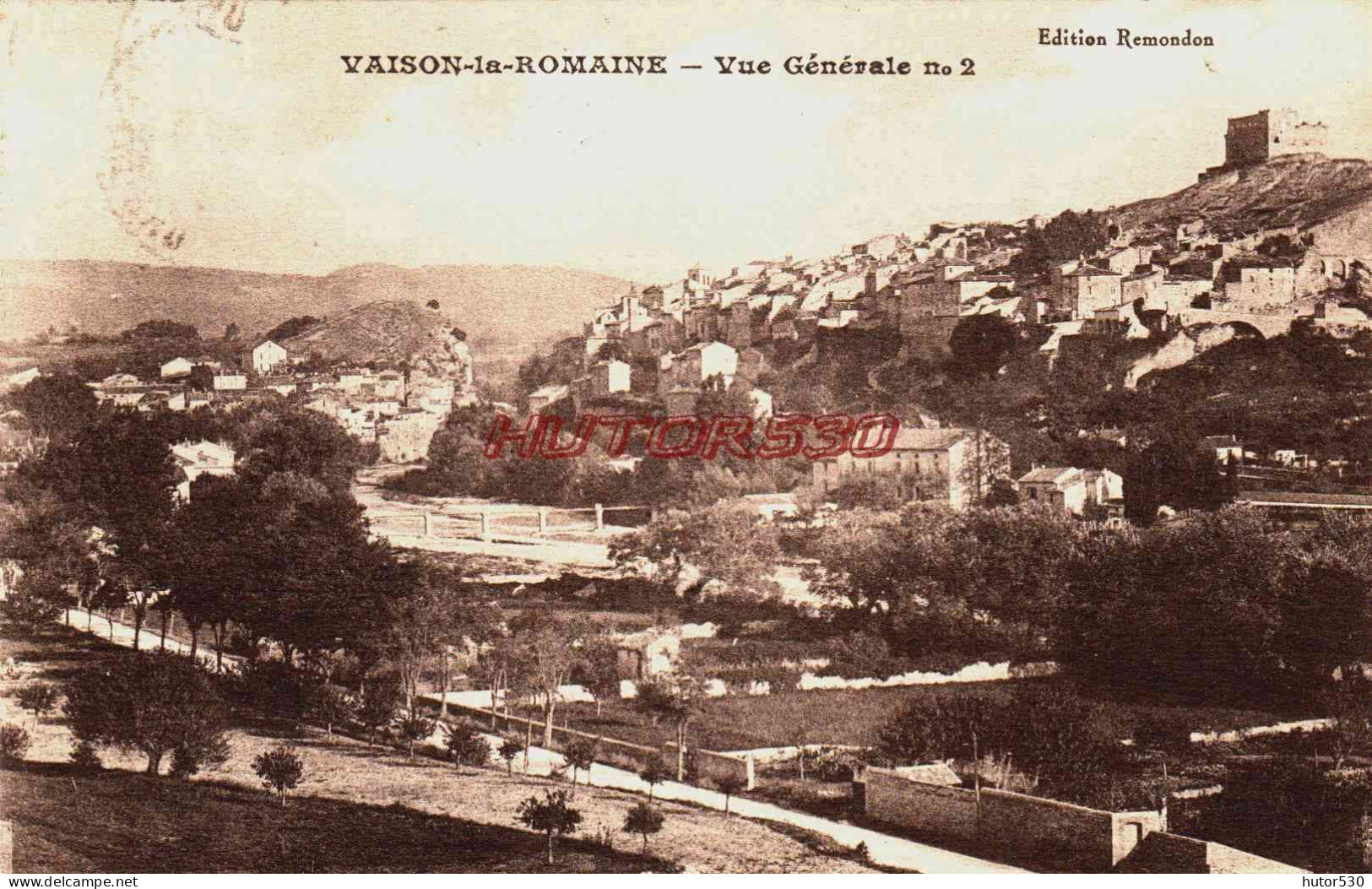 CPA VAISON LA ROMAINE - VAUCLUSE - VUE GENERALE - Vaison La Romaine