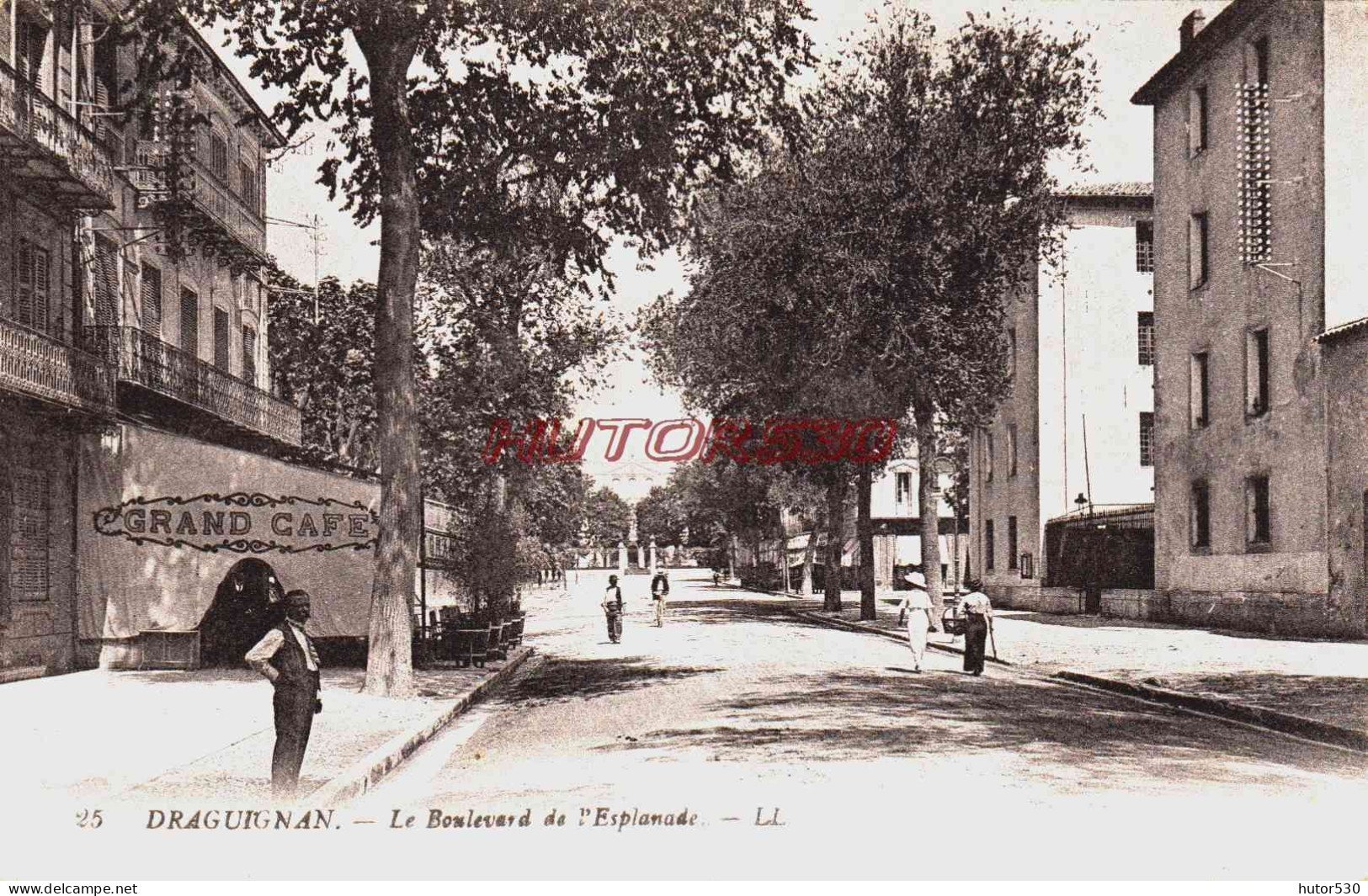 CPA DRAGUIGNAN - VAR - BOULEVARD DE L'ESPLANADE - Draguignan