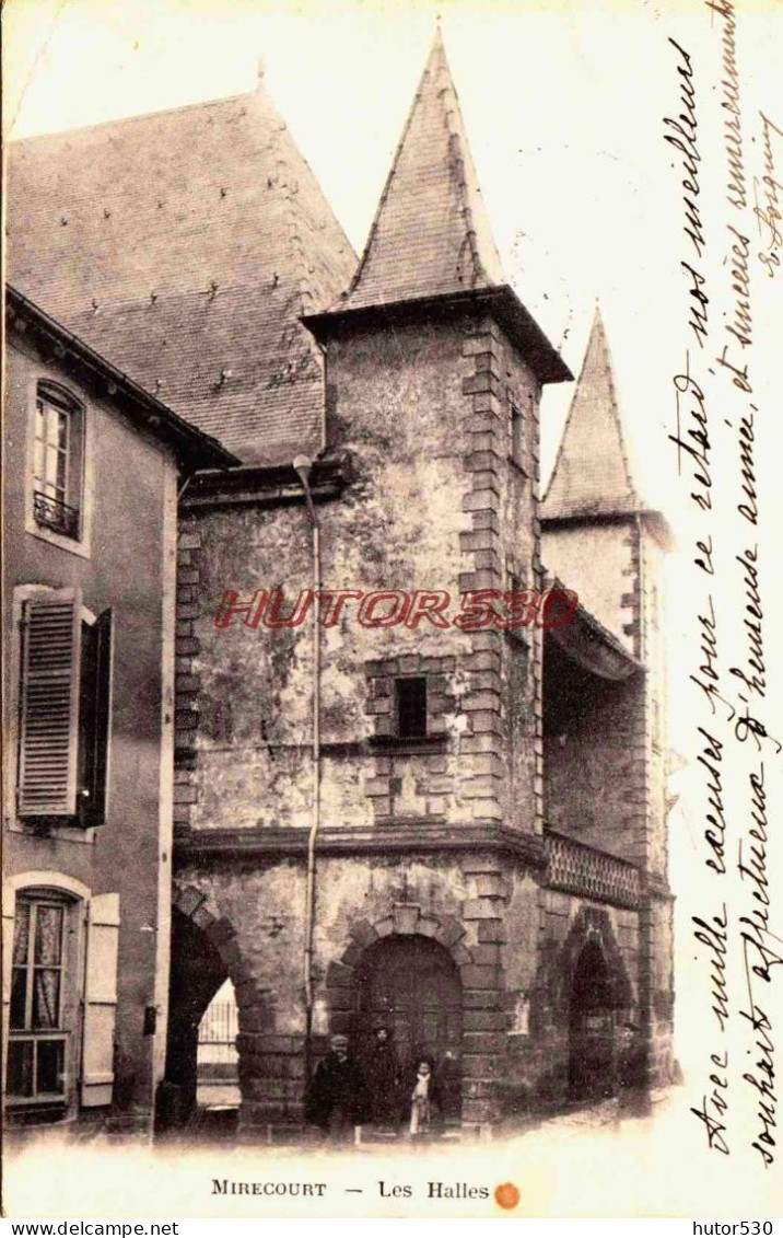 CPA MIRECOURT - VOSGES - LES HALLES - Mirecourt