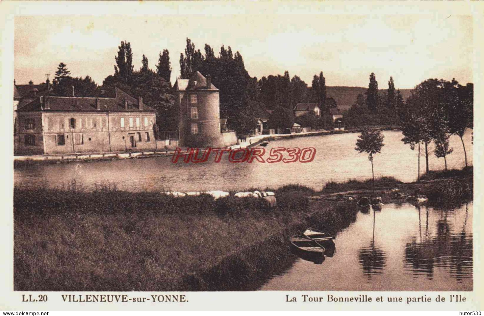 CPA VILLENEUVE SUR YONNE - YONNE - LA TOUR BONNEVILLE - Villeneuve-sur-Yonne