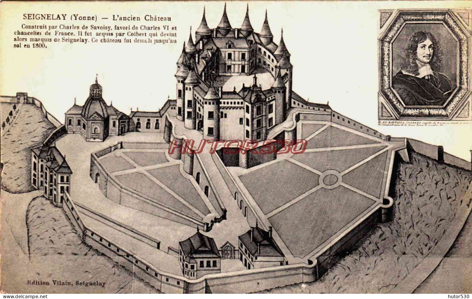 CPA SEIGNELAY - YONNE - GRAVURE - L'ANCIEN CHATEAU - Seignelay