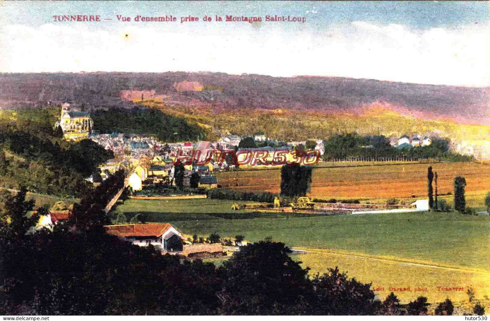 CPA TONNERRE - YONNE - VUE D'ENSEMBLE - Tonnerre