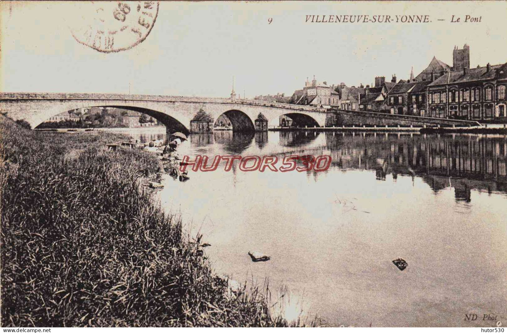 CPA VILLENEUVE SUR YONNE - YONNE - LE PONT - Villeneuve-sur-Yonne