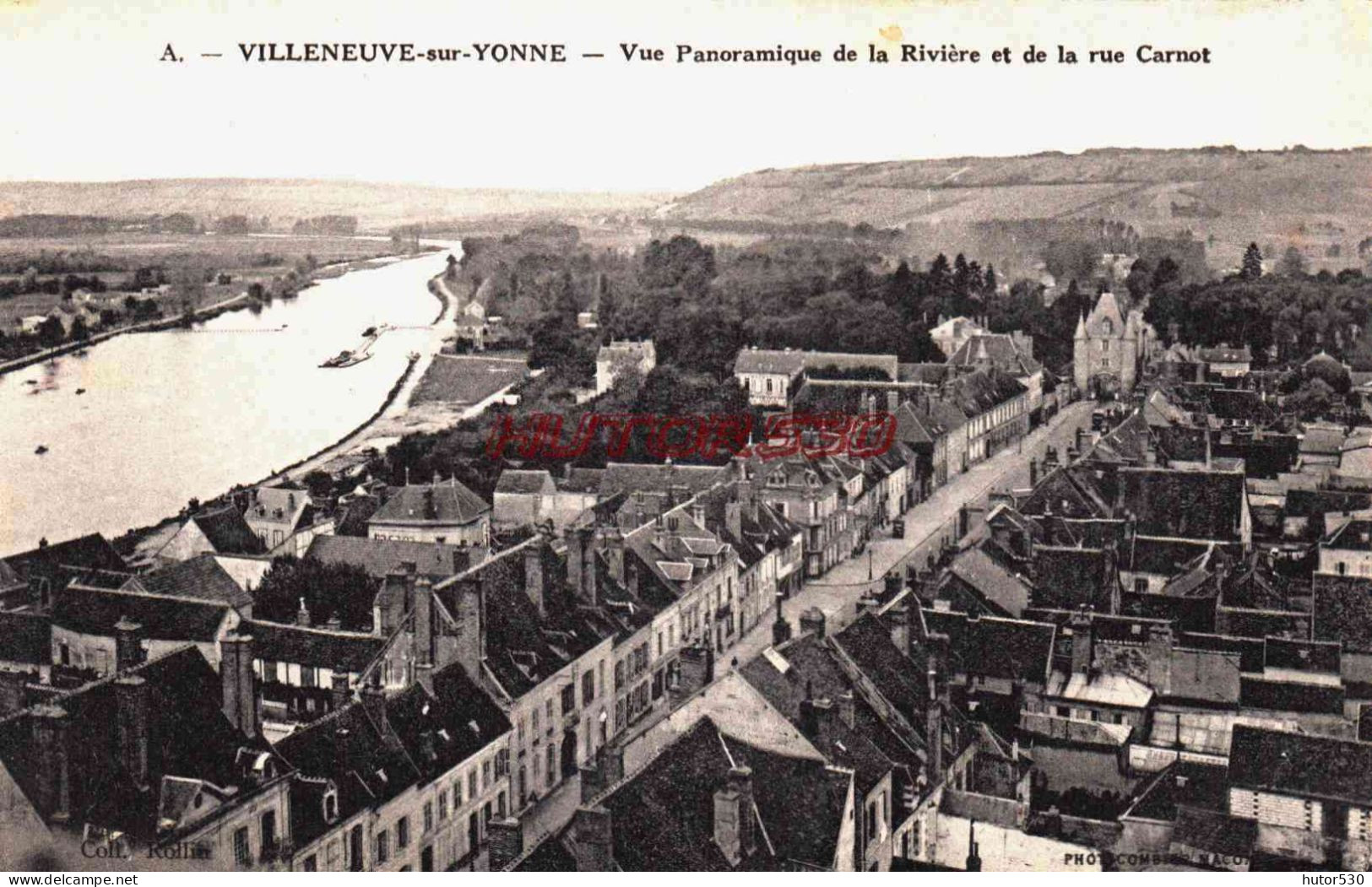 CPA VILLENEUVE SUR YONNE - YONNE - VUE PANORAMIQUE - Villeneuve-sur-Yonne