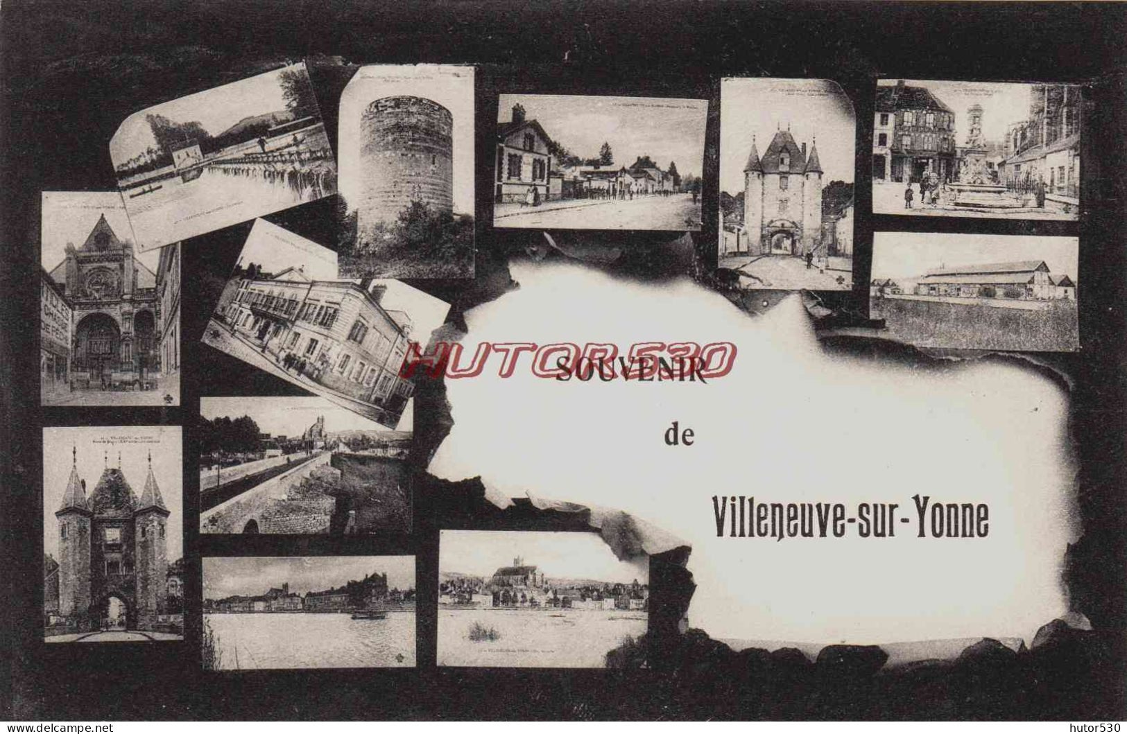 CPA VILLENEUVE SUR YONNE - YONNE - SOUVENIR… MULTIVUES - Villeneuve-sur-Yonne