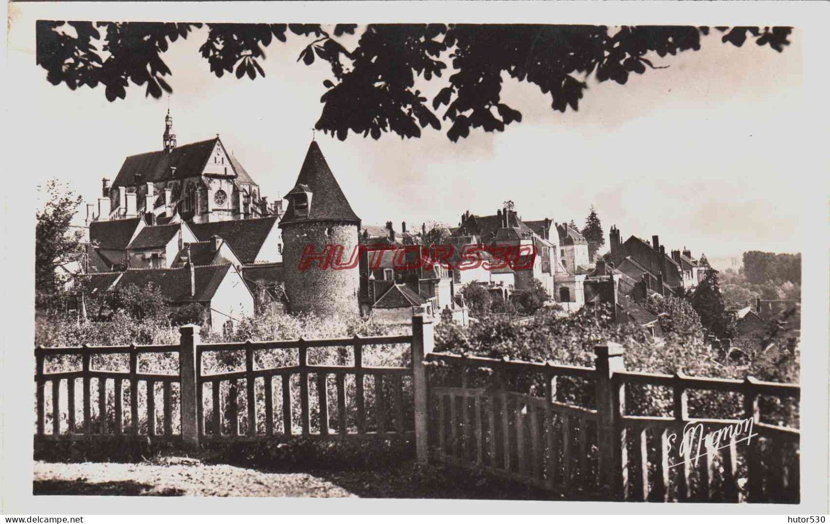 CPSM SAINT FLORENTIN - YONNE - LA TERRASSE DU PRIEURE - Saint Florentin