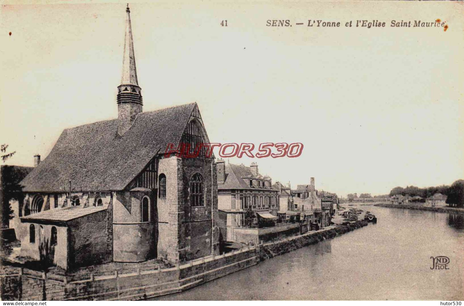 CPA SENS - YONNE - L'EGLISE SAINT MAURICE - Sens