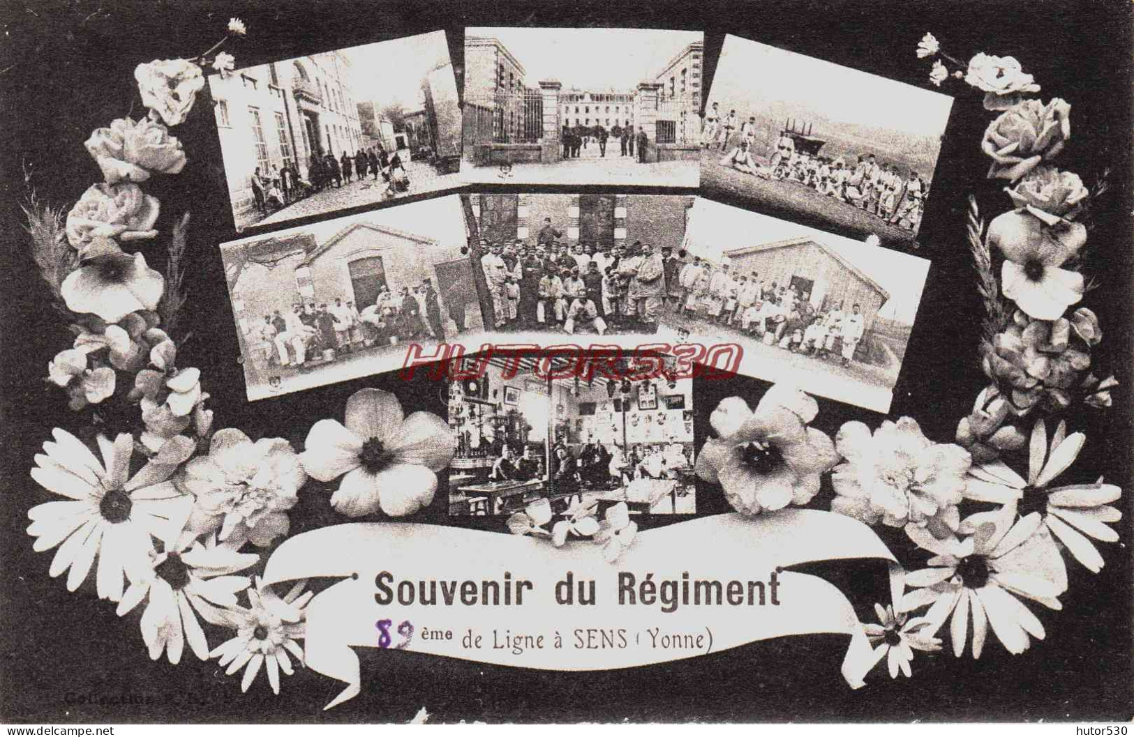 CPA SENS - YONNE - SOUVENIR DU REGIMENT - MULTIVUES - Sens