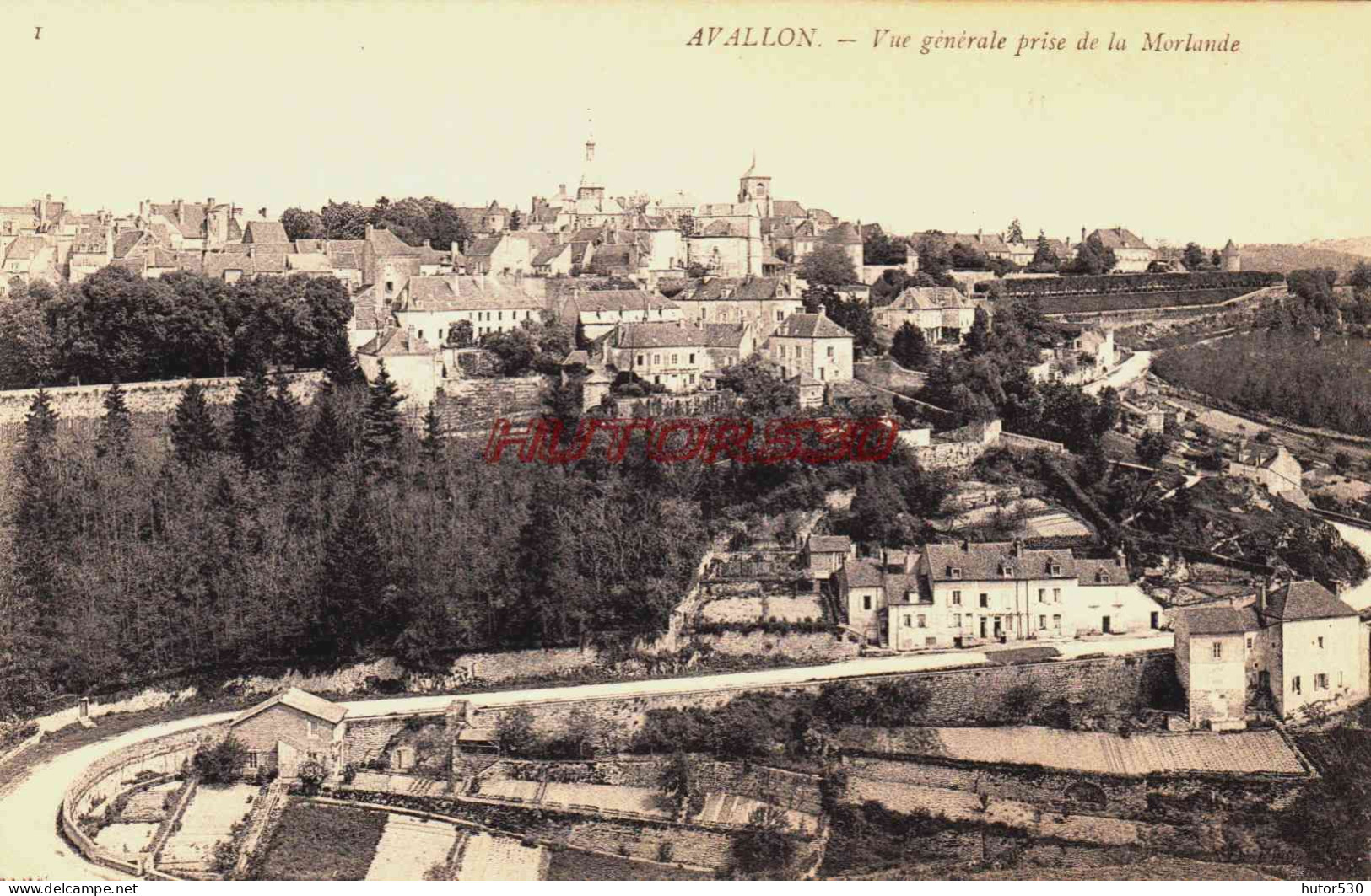 CPA AVALLON - YONNE - VUE GENERALE - Avallon