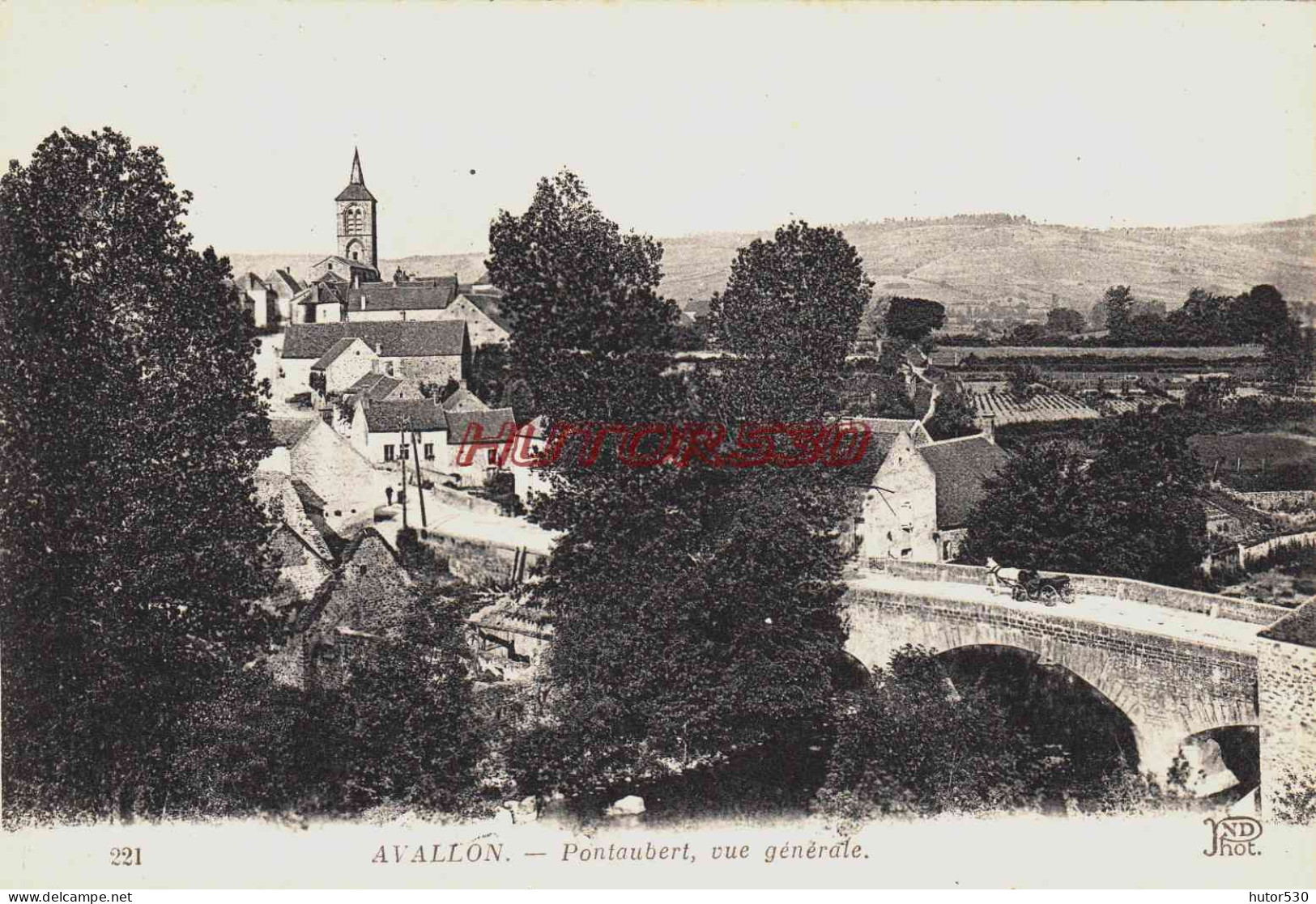 CPA AVALLON - YONNE - PONTAUBERT - Avallon