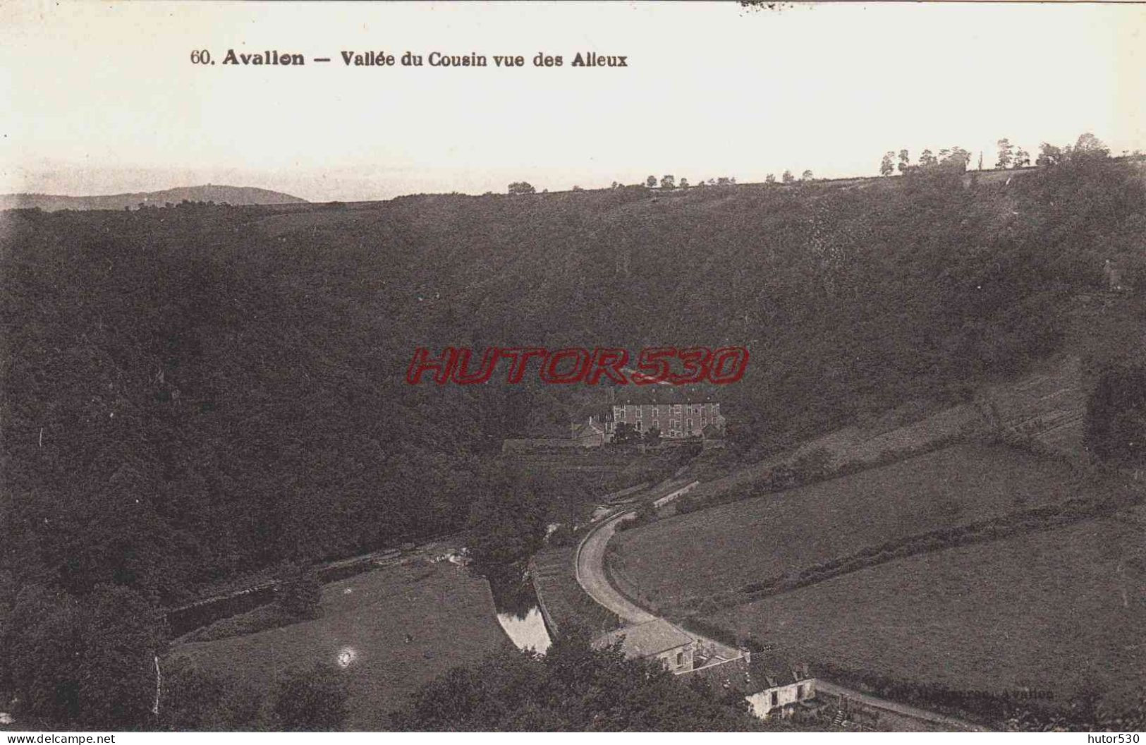 CPA AVALLON - YONNE - VALLEE DU COUSIN VUE DES ALLEUX - Avallon