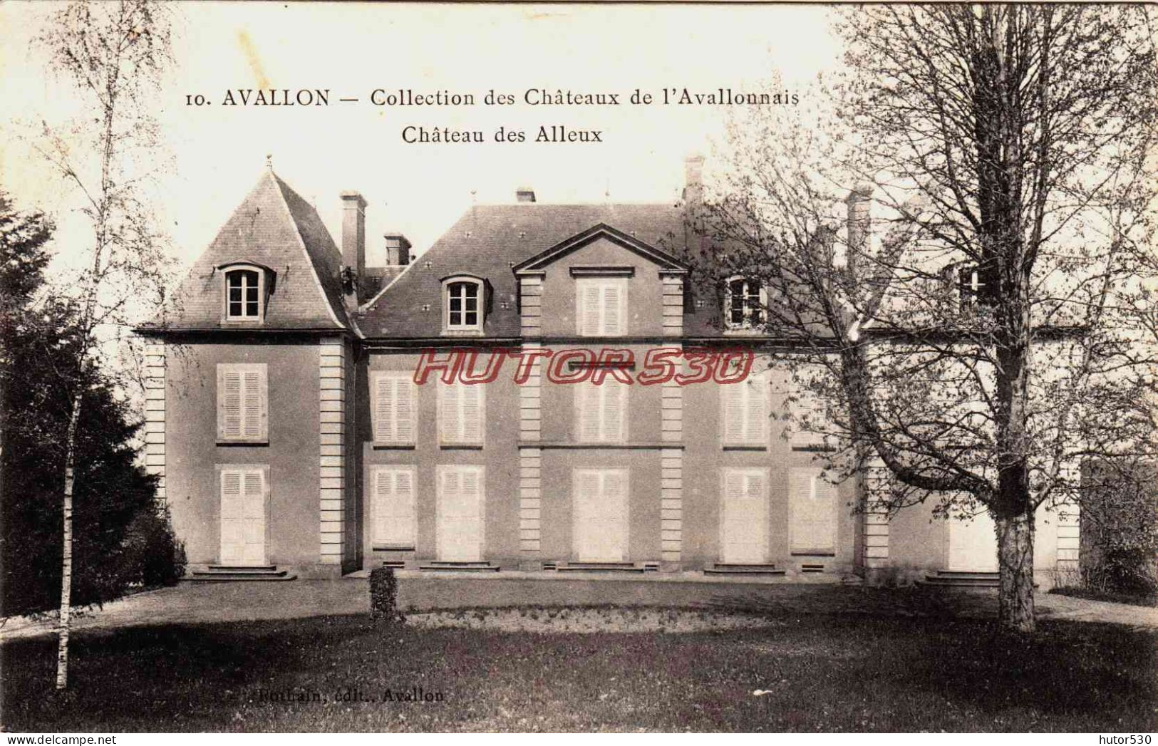 CPA AVALLON - YONNE - CHATEAU DES ALLEUX - Avallon
