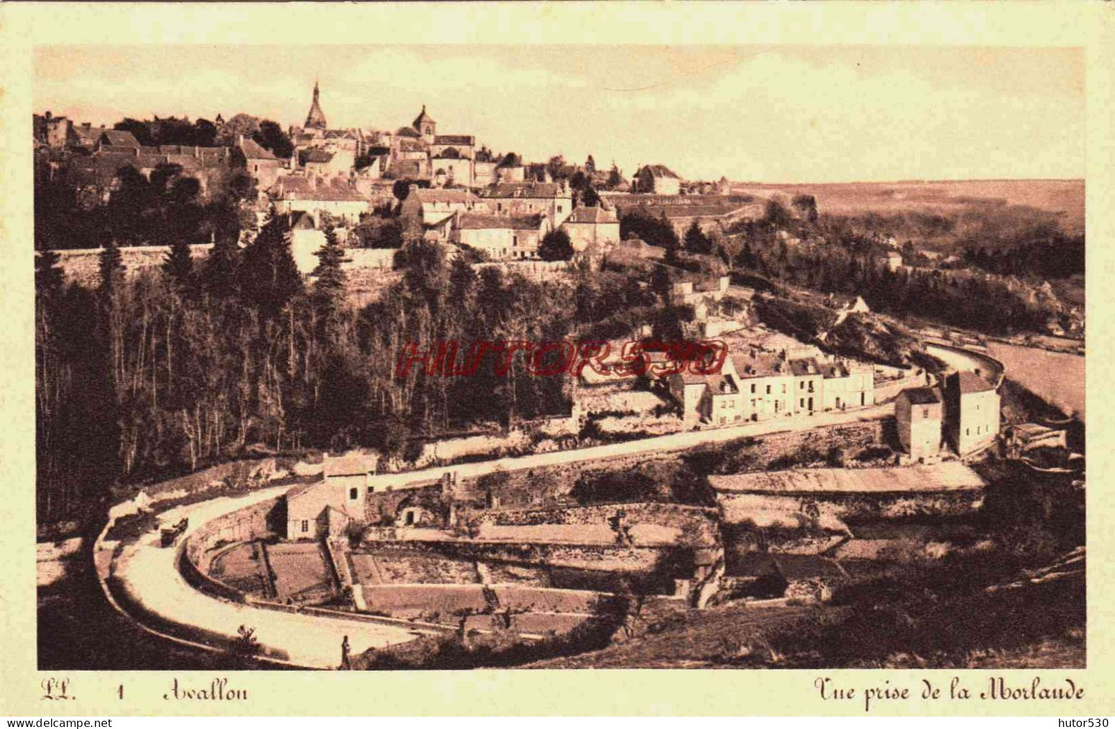 CPA AVALLON - YONNE - VUE PRISE DE LA MORLANDE - Avallon