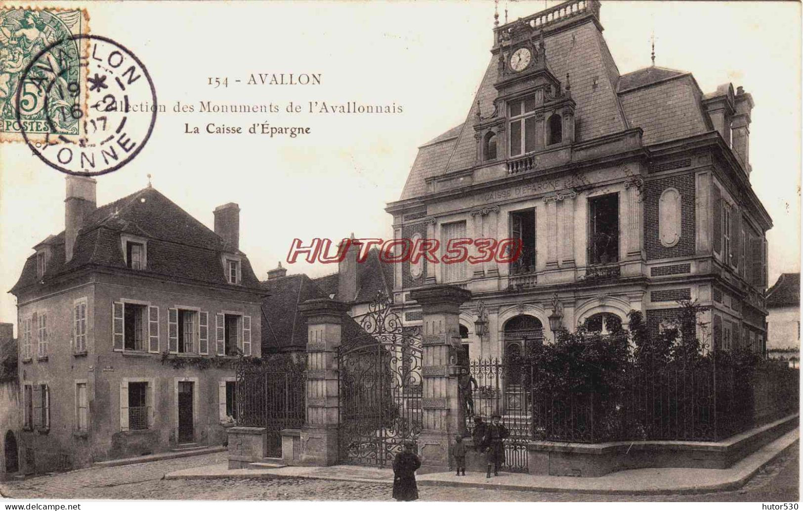 CPA AVALLON - YONNE - LA CAISSE D'EPARGNE - Avallon