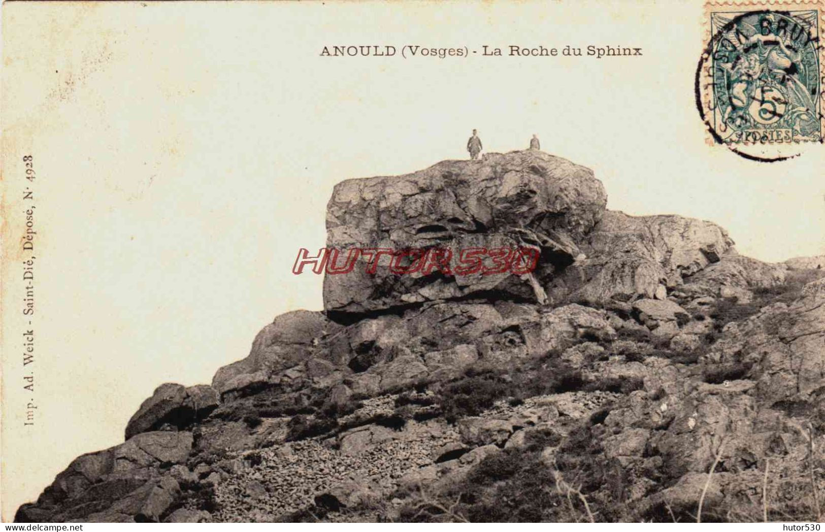 CPA ANOULD - VOSGES - LA ROCHE DU SPHINX - Anould