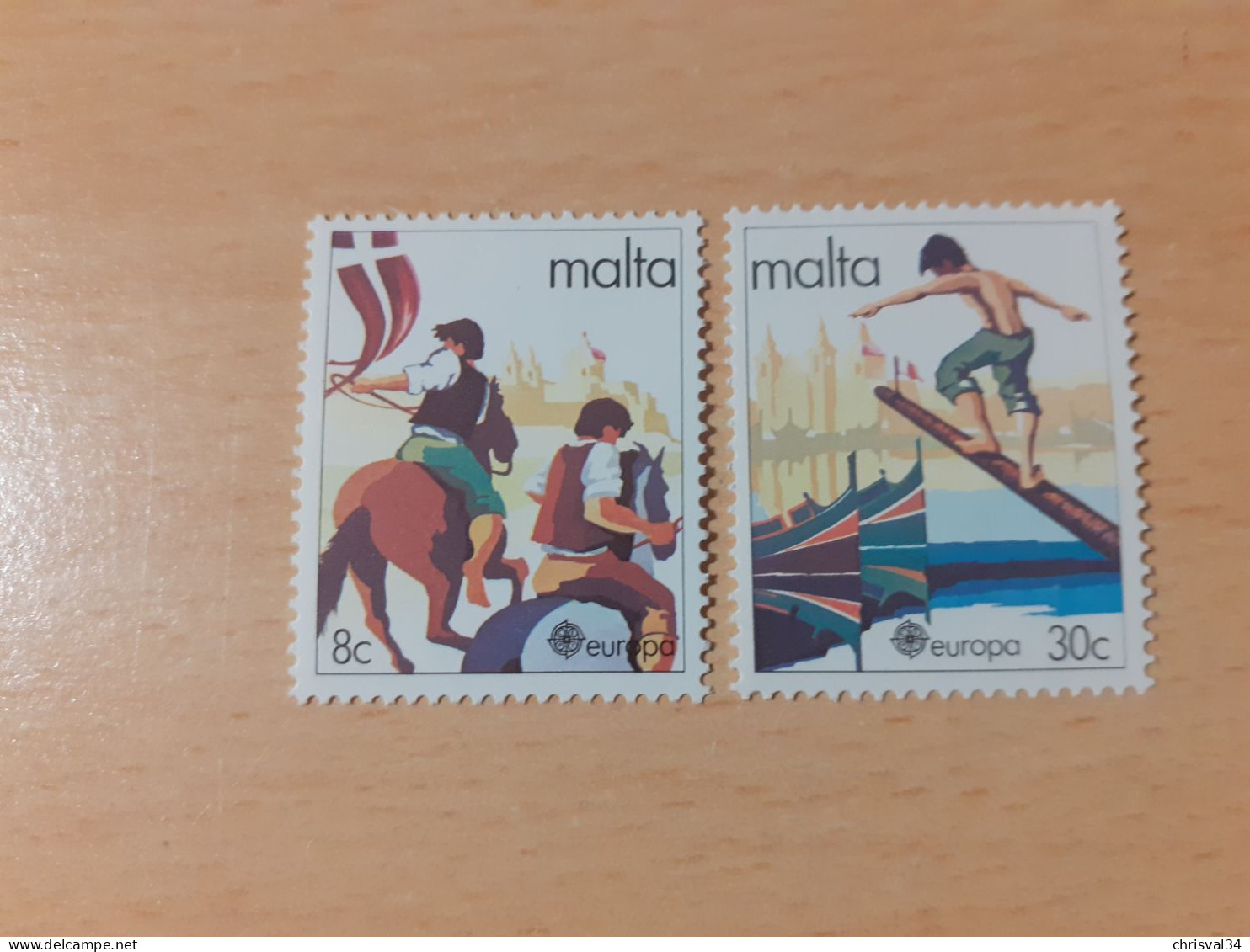 TIMBRES   EUROPA   1981  MALTE   N  616  /  617   COTE  3,00  EUROS    NEUFS  LUXE** - 1981