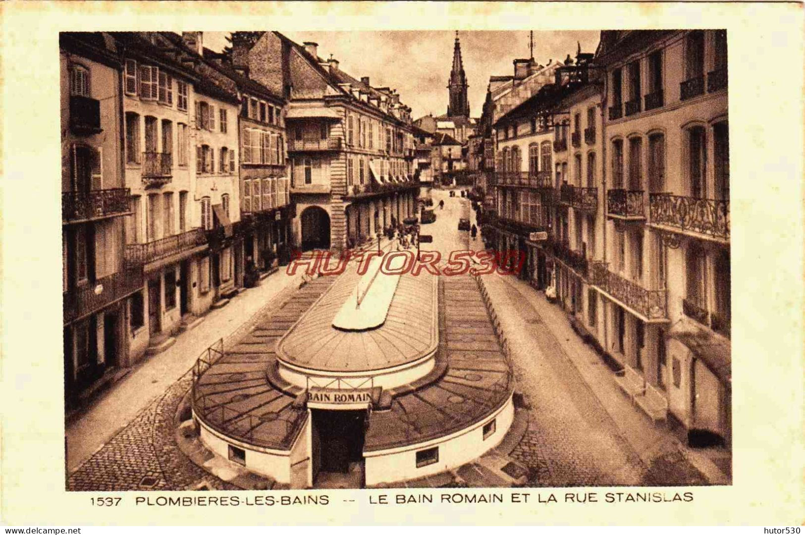 CPA PLOMBIERES LES BAINS - VOSGES - LE BAIN ROMAIN - Plombieres Les Bains