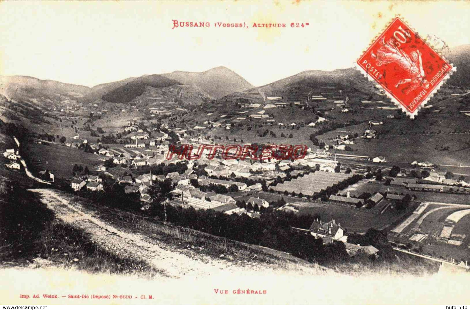 CPA BUSSANG - VOSGES - VUE GENERALE - Bussang