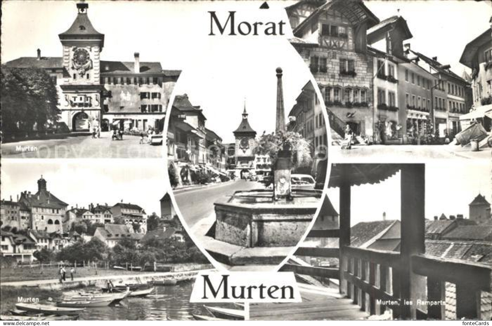 12295544 Morat Murten Berntor Innenstadt Brunnen Les Remparts Murten - Andere & Zonder Classificatie