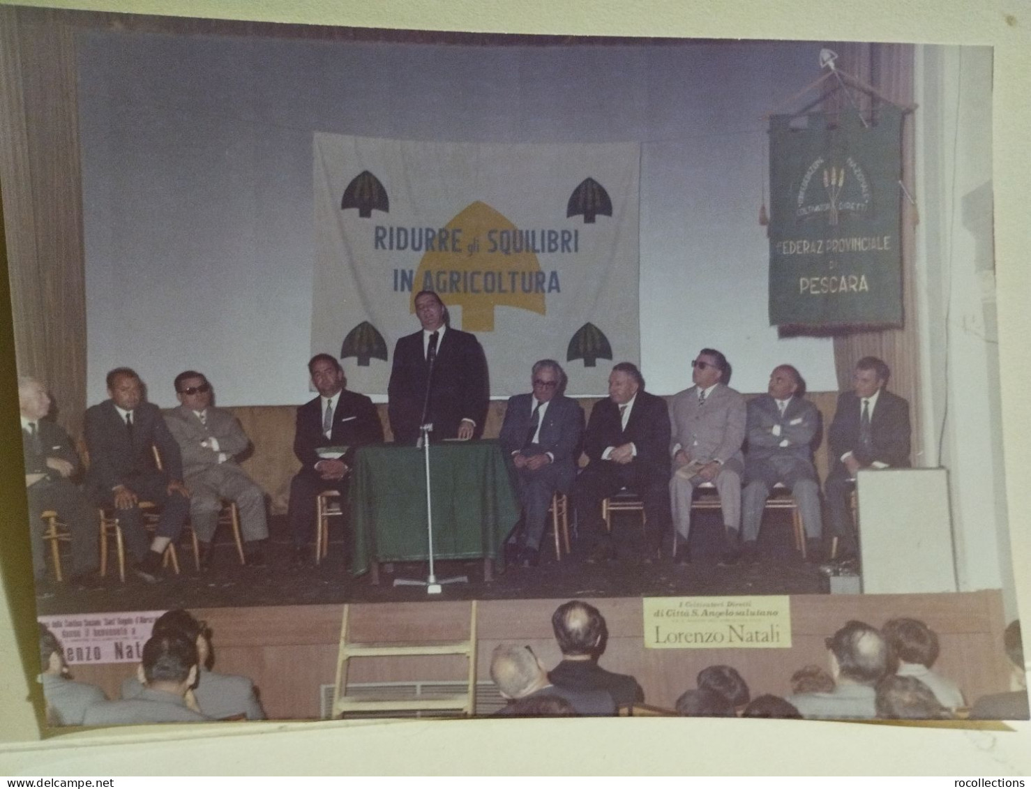 Italia Foto CITTA' SANT'ANGELO (Pescara) Autorità Ministro Natali Inaugurazioni Festeggiamenti 1970. Da Identificare - Europe