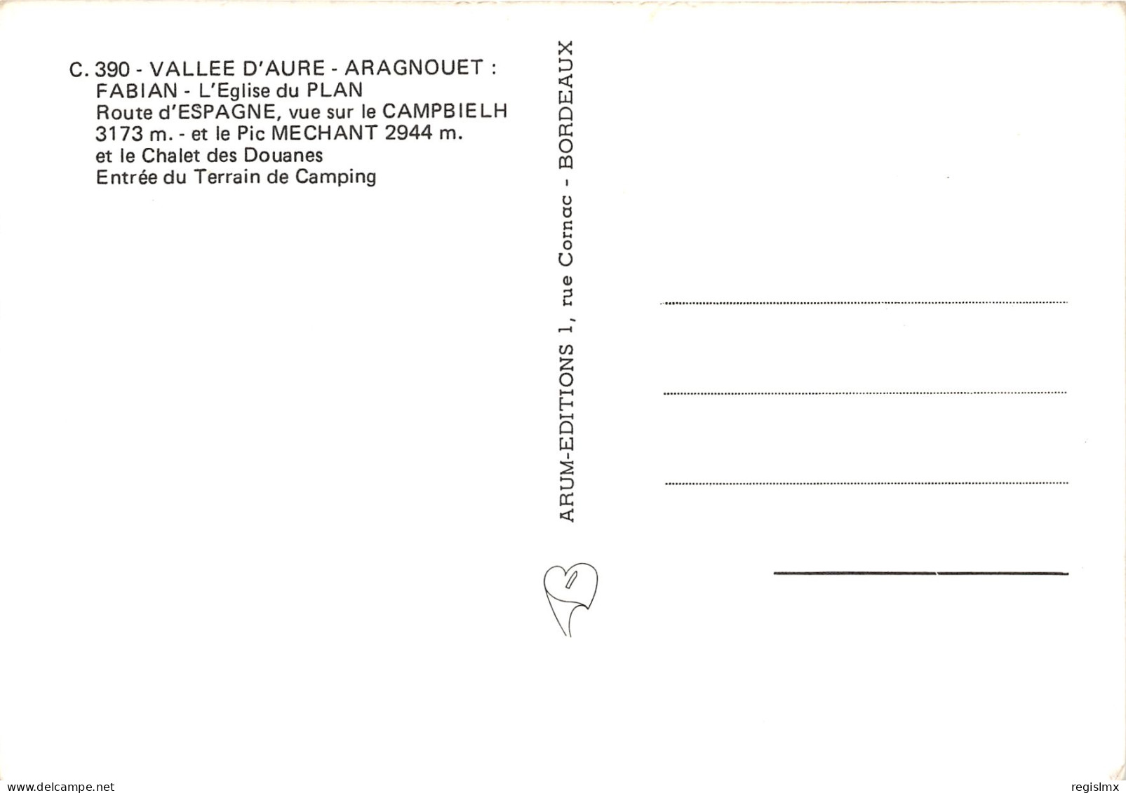 65-ARAGNOUET-N°1023-E/0107 - Aragnouet
