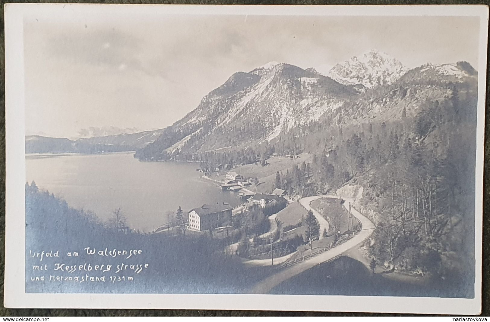 Urfeld Am Walchensee Mit Kesselberg Strasse Und Herzogstand 1731 M - Wolfratshausen