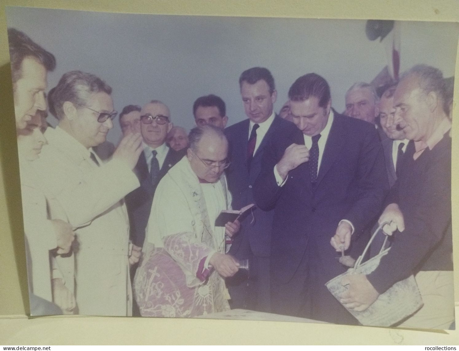 Italia Foto CITTA' SANT'ANGELO (Pescara) Autorità Ministro Natali Inaugurazioni Festeggiamenti 1970. Da Identificare - Europe