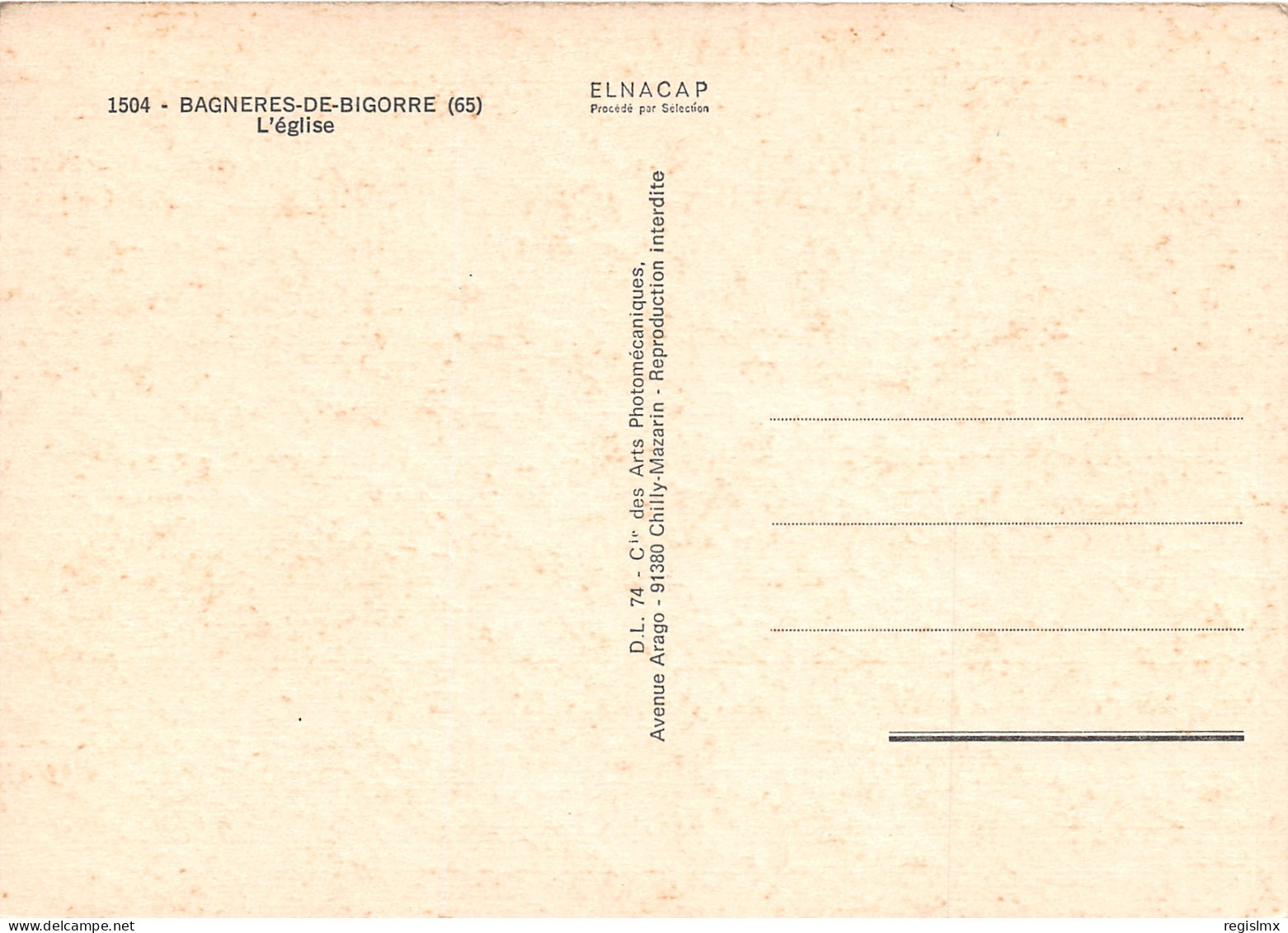 65-BAGNERES DE BIGORRE-N°1024-B/0321 - Bagneres De Bigorre