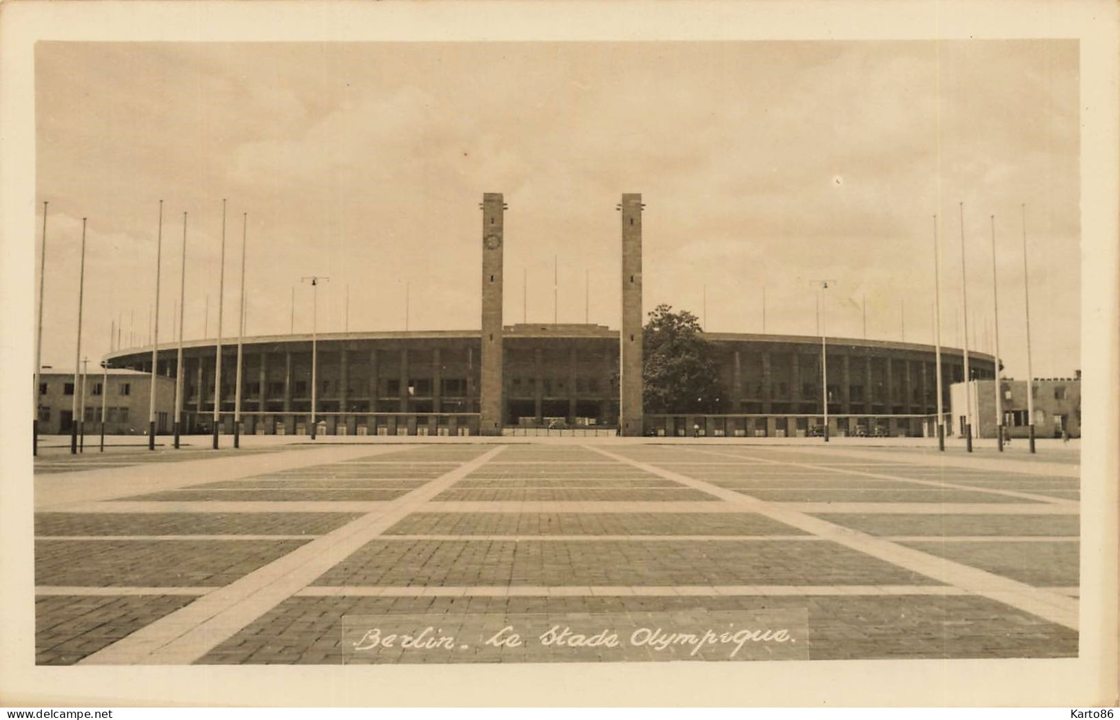 Berlin * JO Jeux Olympiques Olympic * Carte Photo * Le Stade Olympique * Stadium Estadio Stadio - Jeux Olympiques