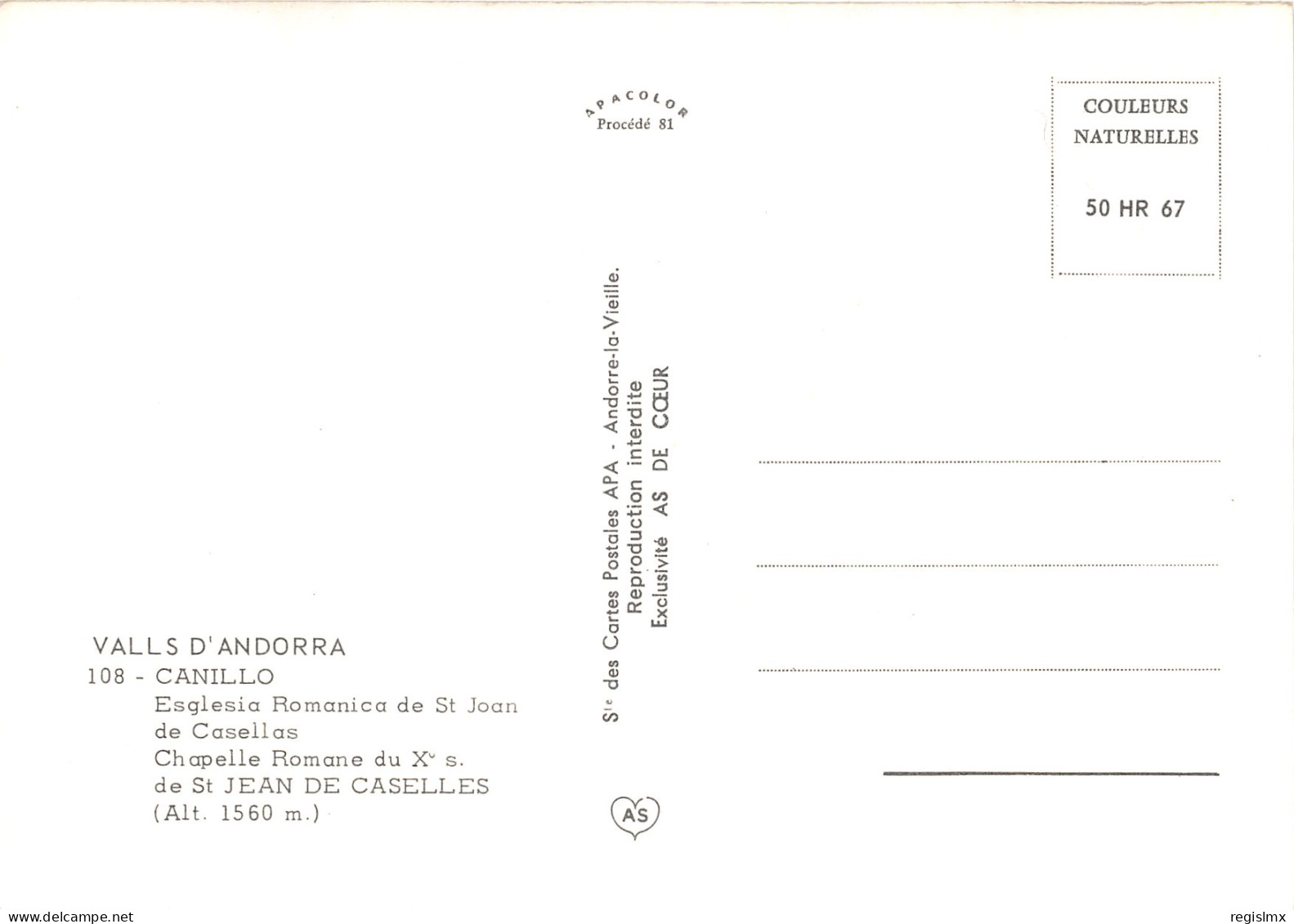 CANILLO-N°1025-C/0049 - Andorre